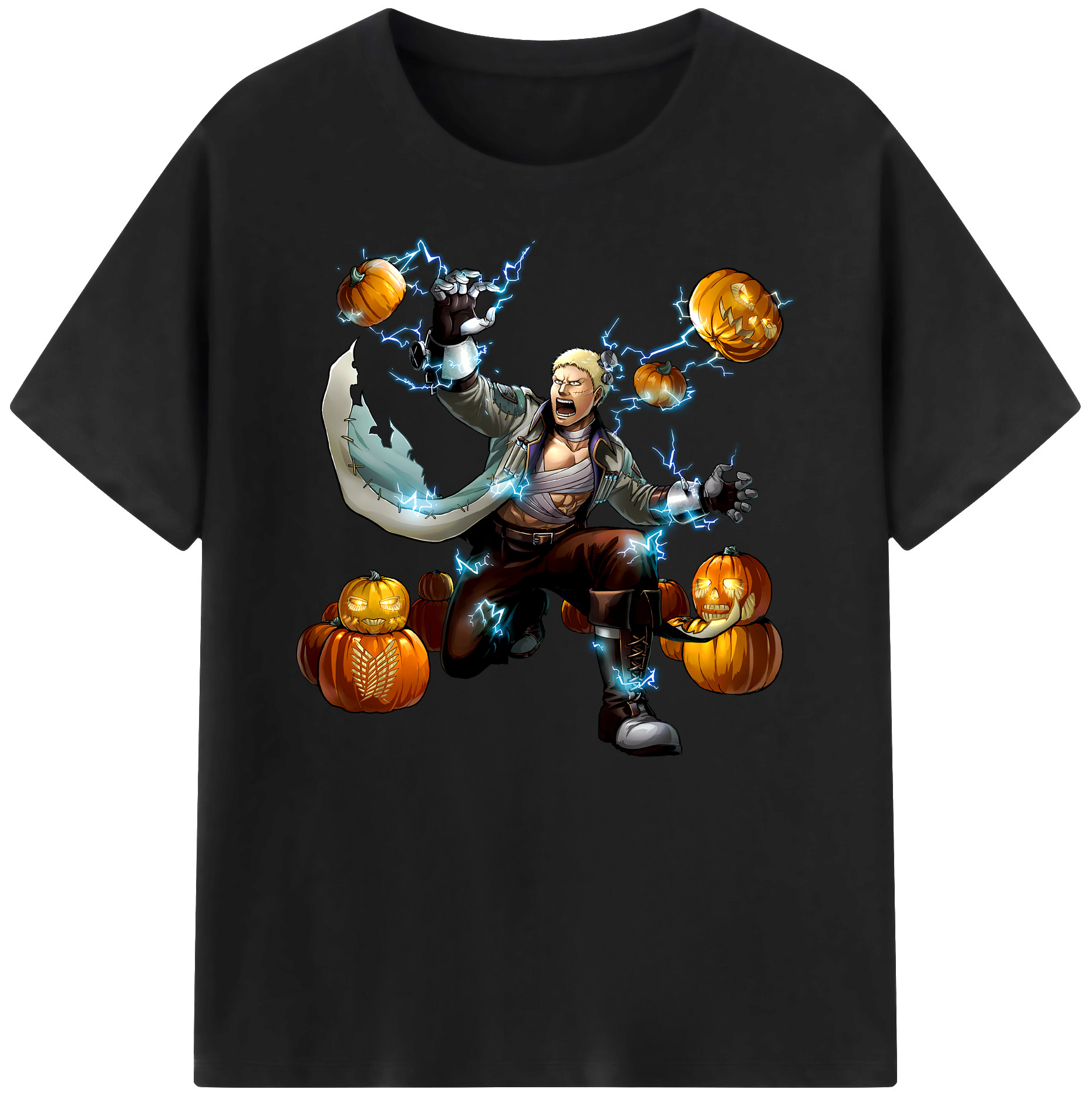 （画像用） 進撃の巨人 ライナー・ブラウン Attack on Titan Reiner Braun 綿100％ メンズ半袖Tシャツ｜肌触りやわらか＆通気性