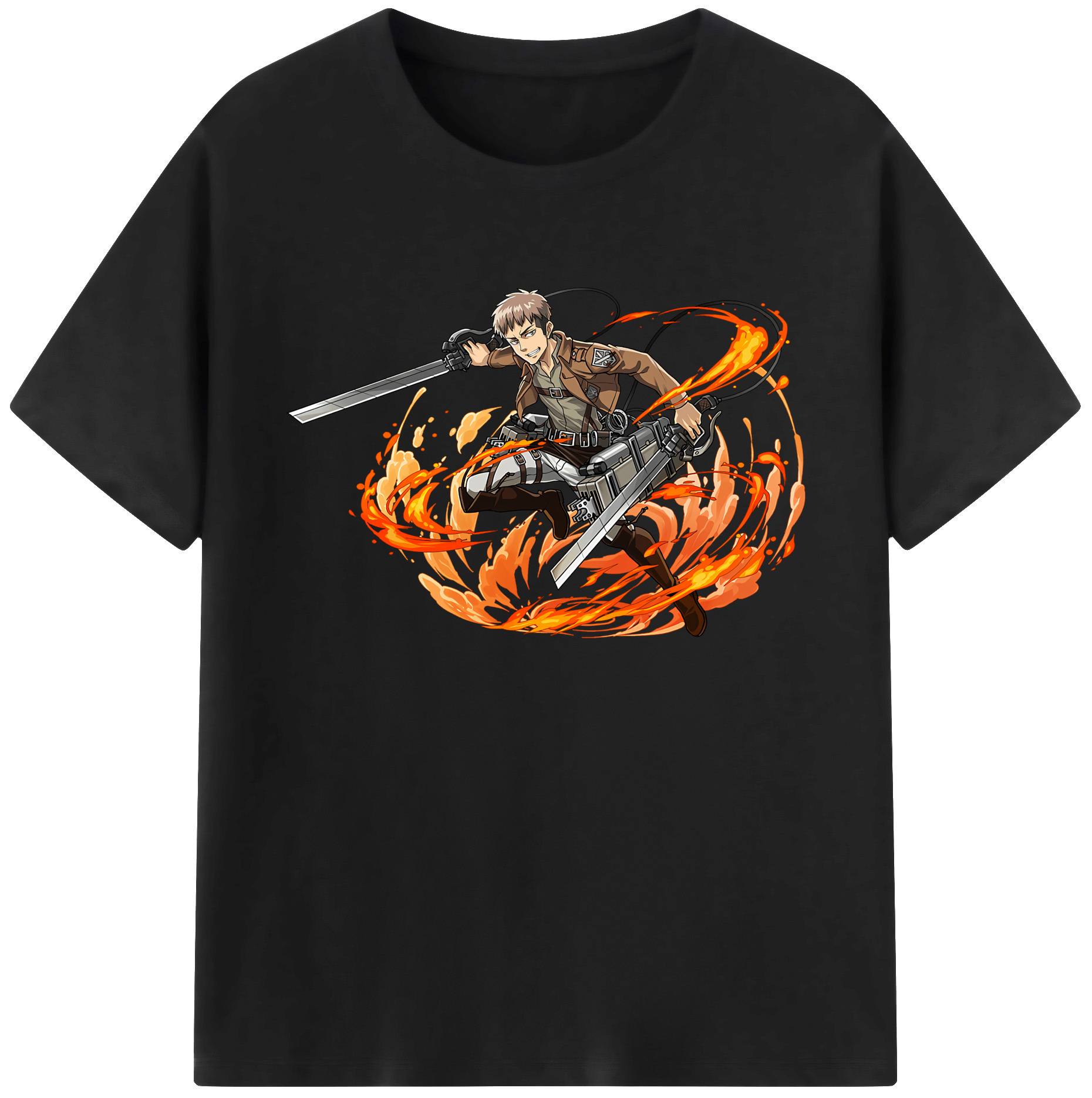 （画像用） 進撃の巨人 ジャン・キルシュタイン Attack on Titan Jean Kirstein 綿100％ メンズ半袖Tシャツ｜肌触りやわらか＆通気性