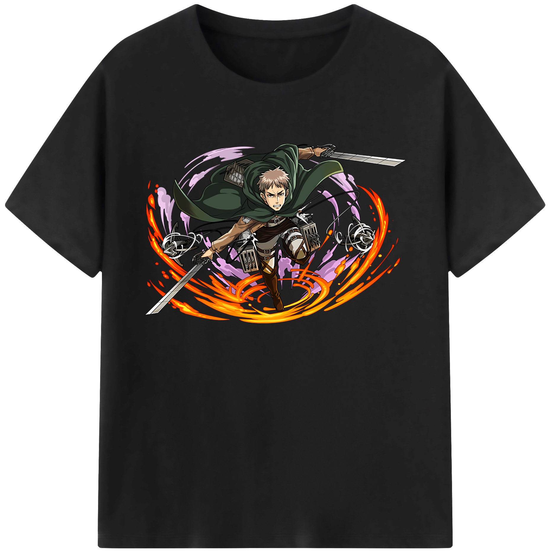（画像用） 進撃の巨人 ジャン・キルシュタイン Attack on Titan Jean Kirstein 綿100％ メンズ半袖Tシャツ｜肌触りやわらか＆通気性