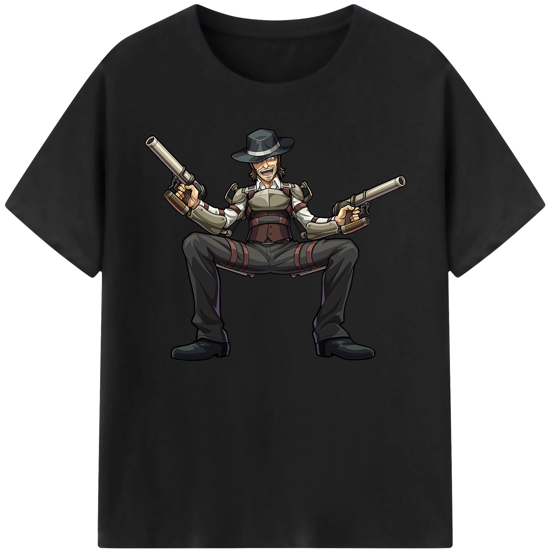 （画像用） 進撃の巨人 ケニー·アッカーマン Attack on Titan Kenny Ackerman 綿100％ メンズ半袖Tシャツ｜肌触りやわらか＆通気性