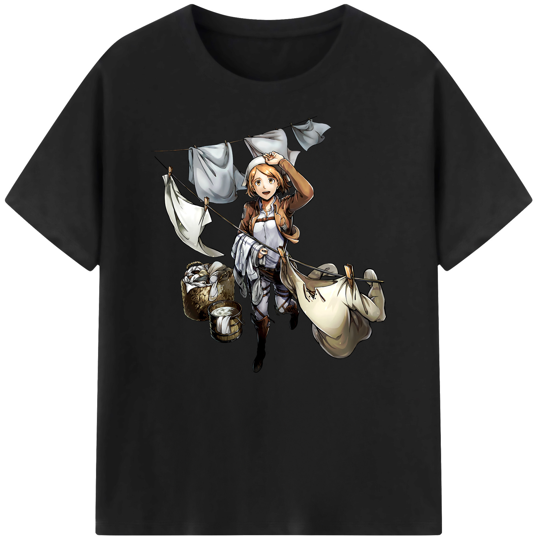 （画像用） 進撃の巨人 ペトラ·ラル Attack on Titan Petra Rall 綿100％ メンズ半袖Tシャツ｜肌触りやわらか＆通気性