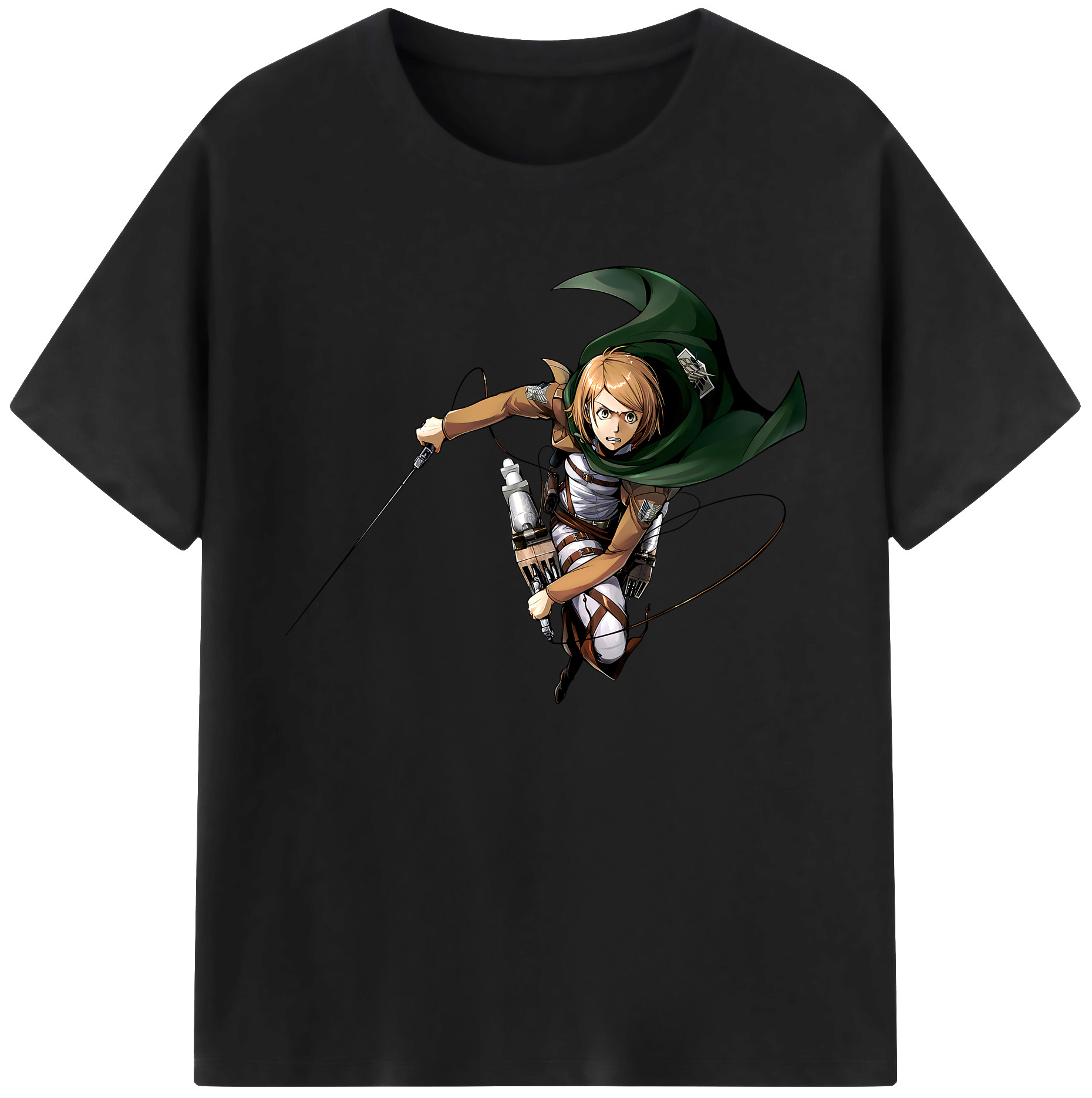 （画像用） 進撃の巨人 ペトラ·ラル Attack on Titan Petra Rall 綿100％ メンズ半袖Tシャツ｜肌触りやわらか＆通気性