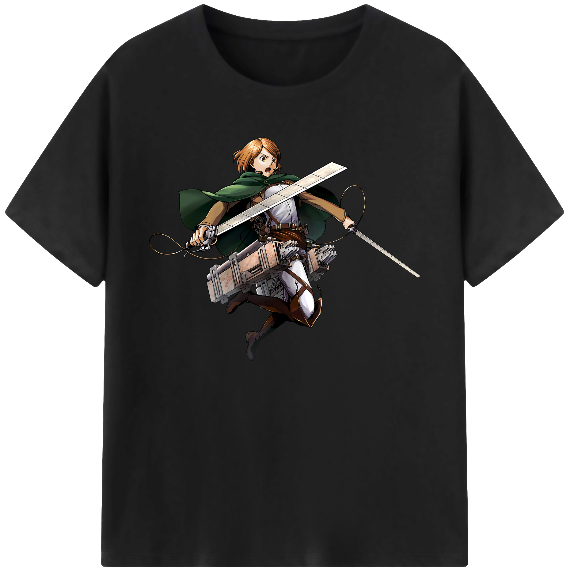 （画像用） 進撃の巨人 ペトラ·ラル Attack on Titan Petra Rall 綿100％ メンズ半袖Tシャツ｜肌触りやわらか＆通気性