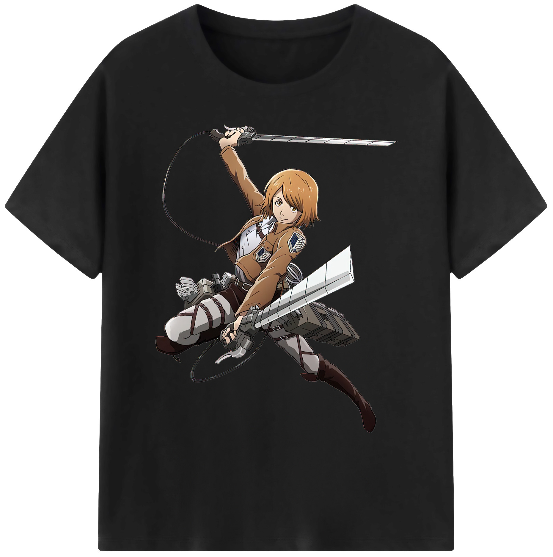 （画像用） 進撃の巨人 ペトラ·ラル Attack on Titan Petra Rall 綿100％ メンズ半袖Tシャツ｜肌触りやわらか＆通気性