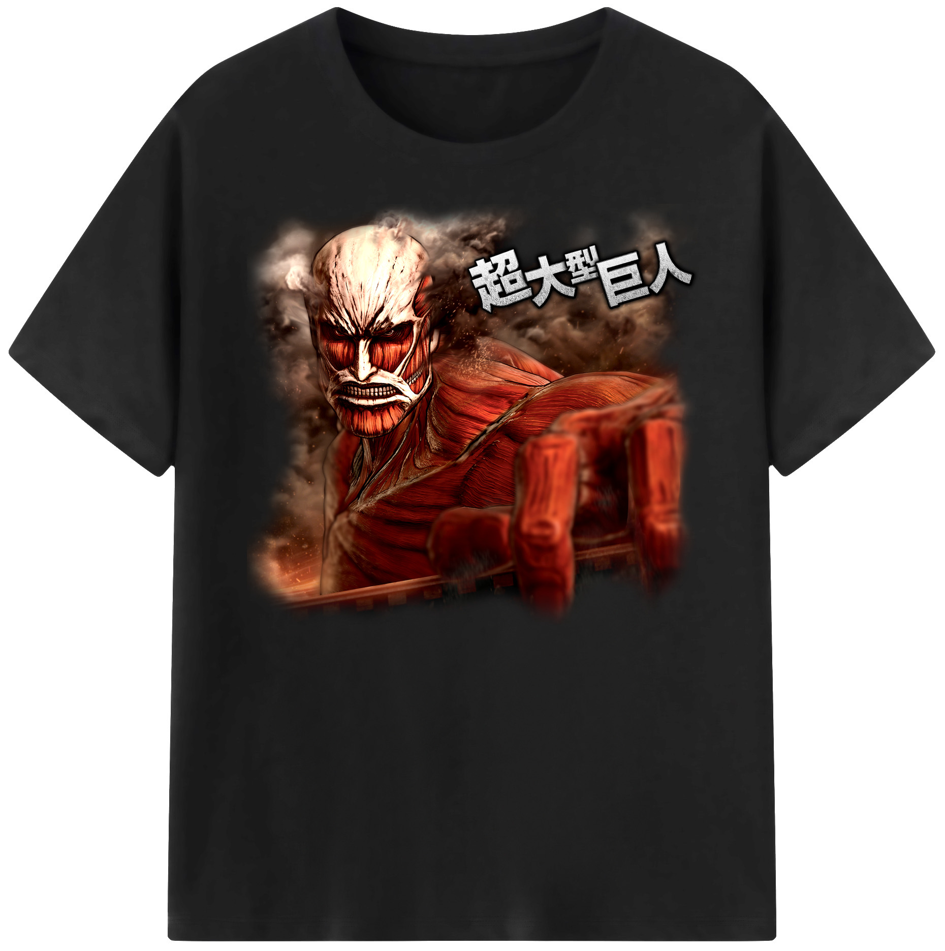 （画像用） 進撃の巨人 Attack on Titan 綿100％ メンズ半袖Tシャツ｜肌触りやわらか＆通気性