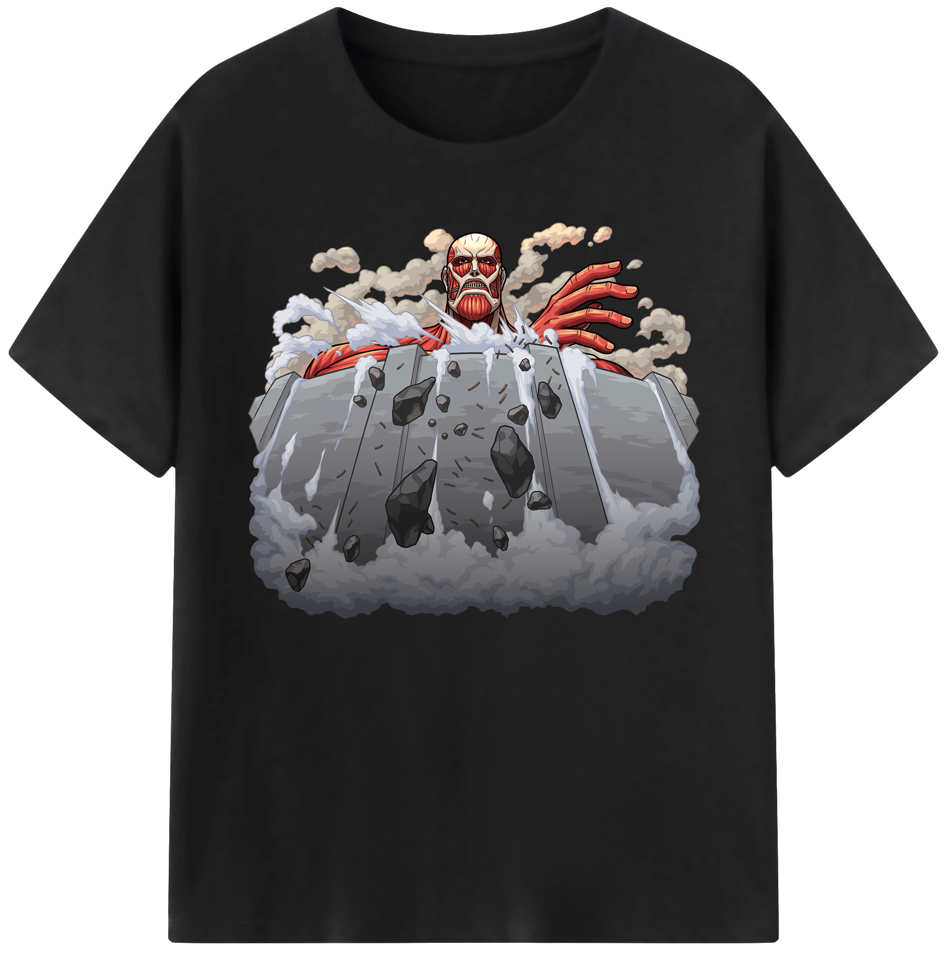 （画像用） 進撃の巨人 Attack on Titan 綿100％ メンズ半袖Tシャツ｜肌触りやわらか＆通気性