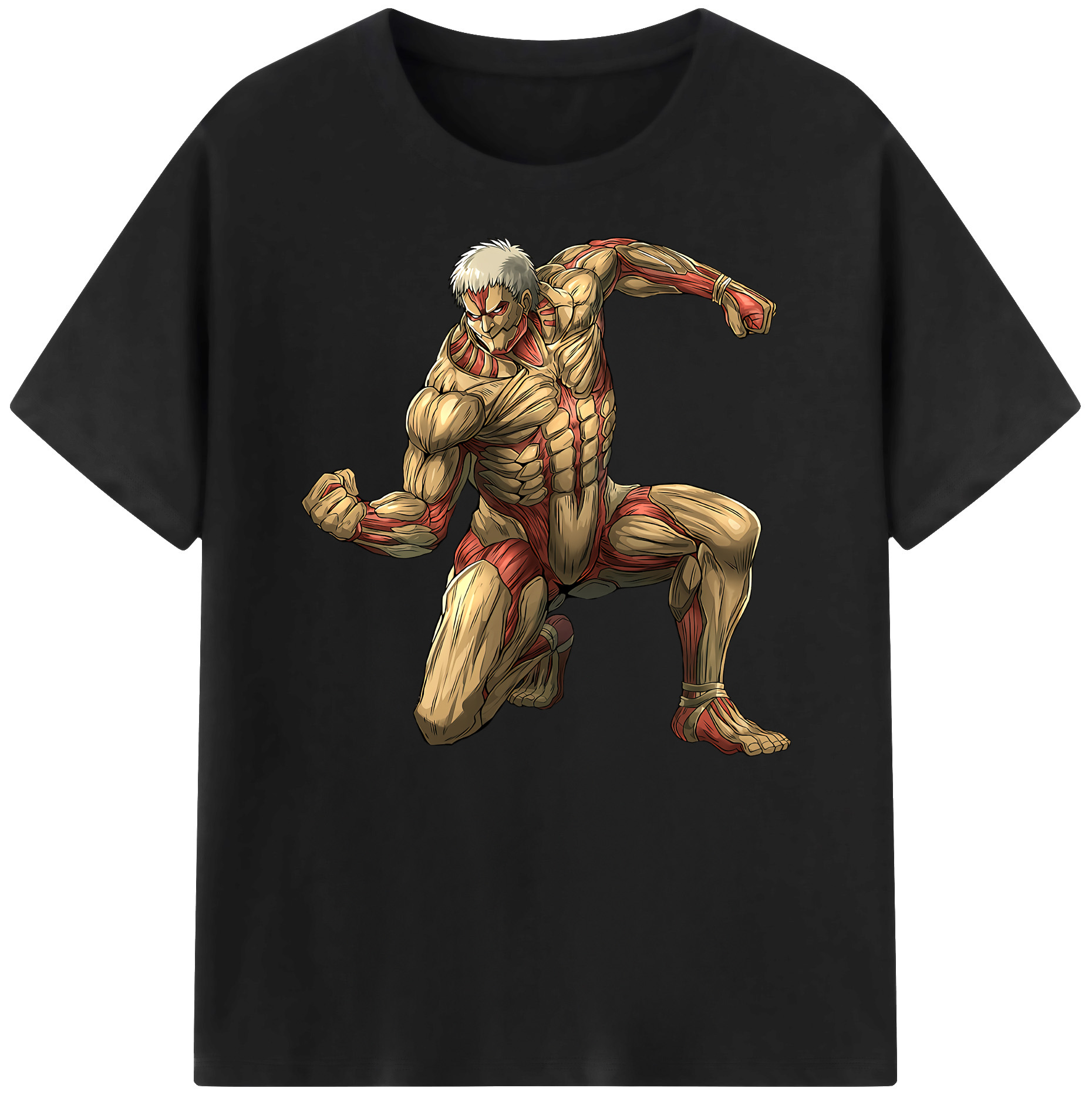 （画像用） 進撃の巨人 Attack on Titan 綿100％ メンズ半袖Tシャツ｜肌触りやわらか＆通気性