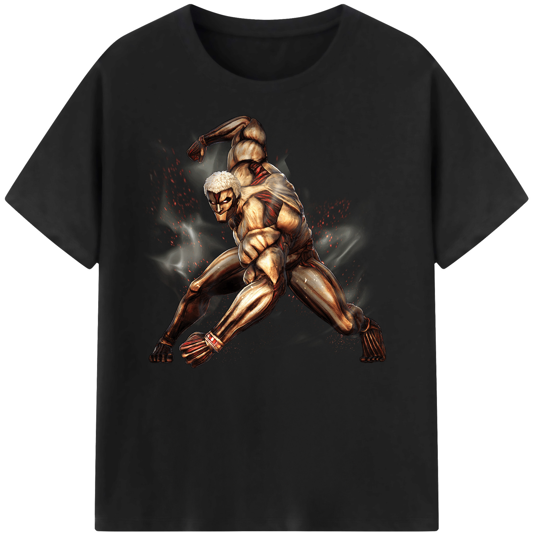 （画像用） 進撃の巨人 Attack on Titan 綿100％ メンズ半袖Tシャツ｜肌触りやわらか＆通気性