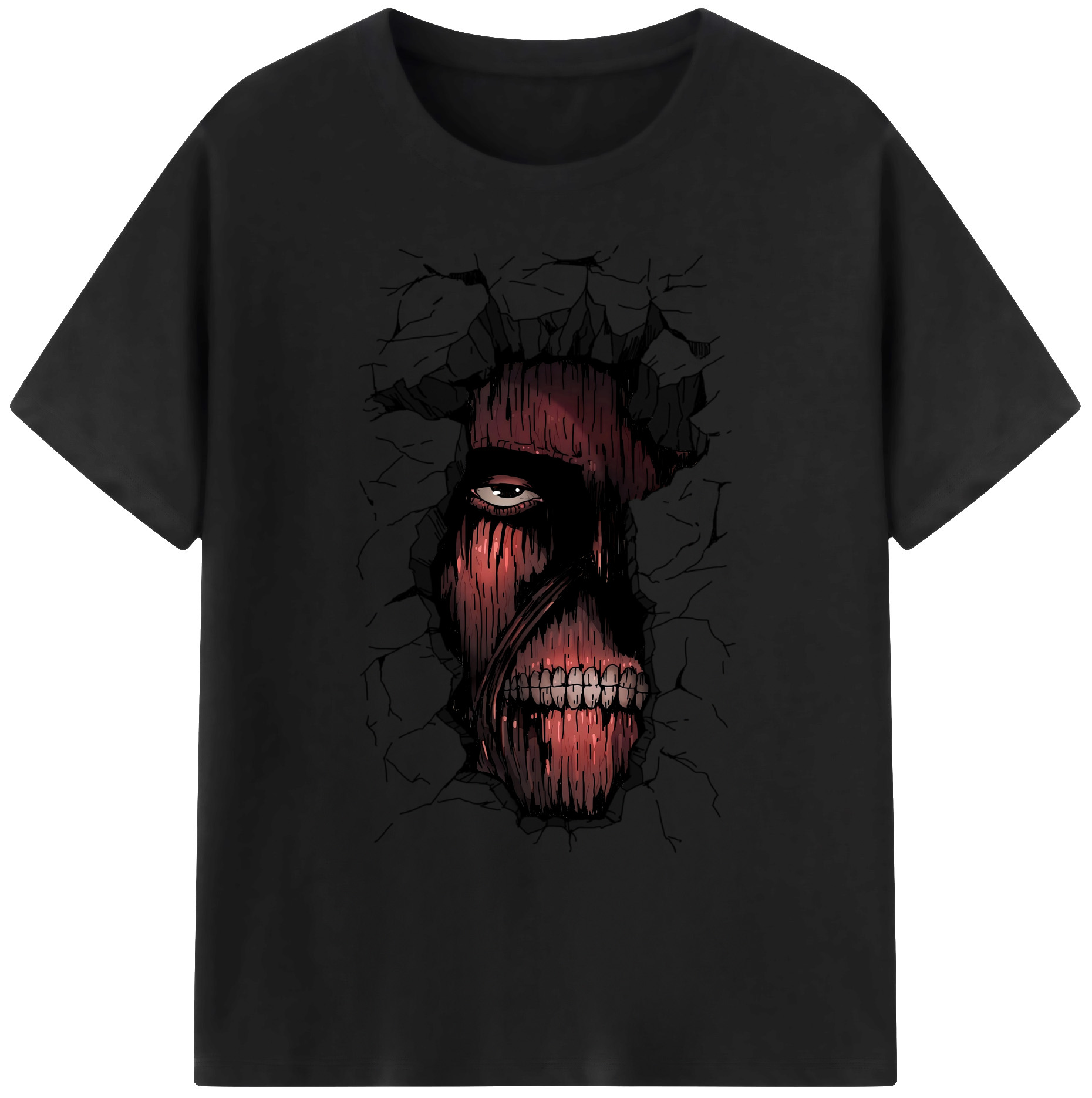 （画像用） 進撃の巨人 Attack on Titan 綿100％ メンズ半袖Tシャツ｜肌触りやわらか＆通気性