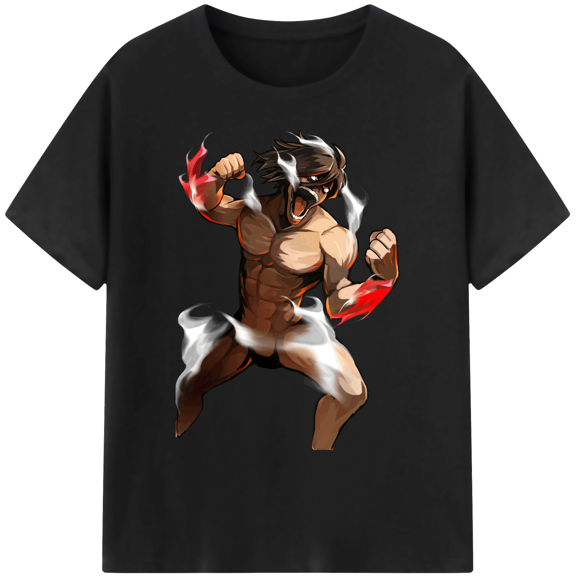 （画像用） 進撃の巨人 Attack on Titan 綿100％ メンズ半袖Tシャツ｜肌触りやわらか＆通気性