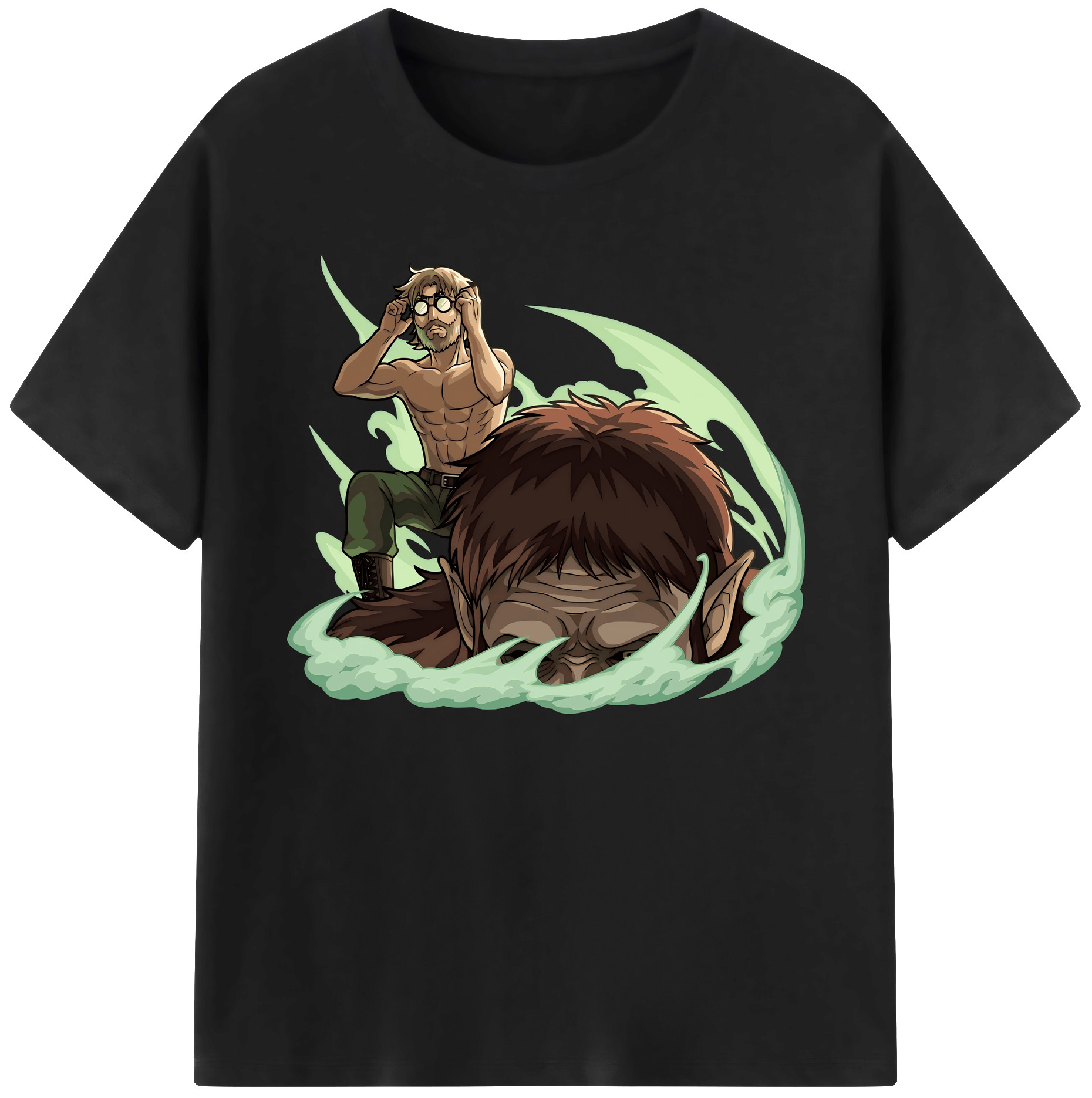 （画像用） 進撃の巨人 Attack on Titan 綿100％ メンズ半袖Tシャツ｜肌触りやわらか＆通気性