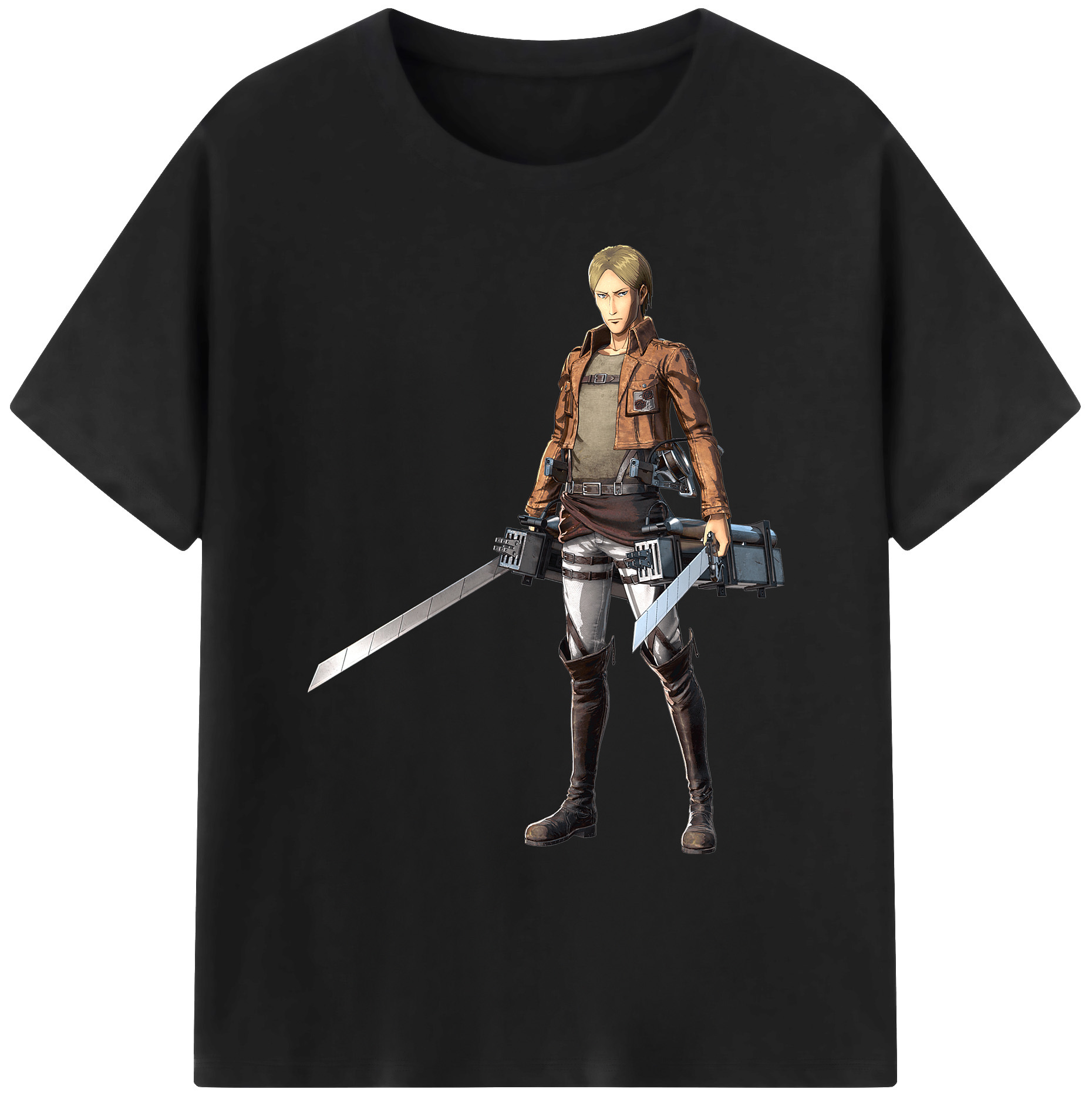 （画像用） 進撃の巨人 Attack on Titan 綿100％ メンズ半袖Tシャツ｜肌触りやわらか＆通気性
