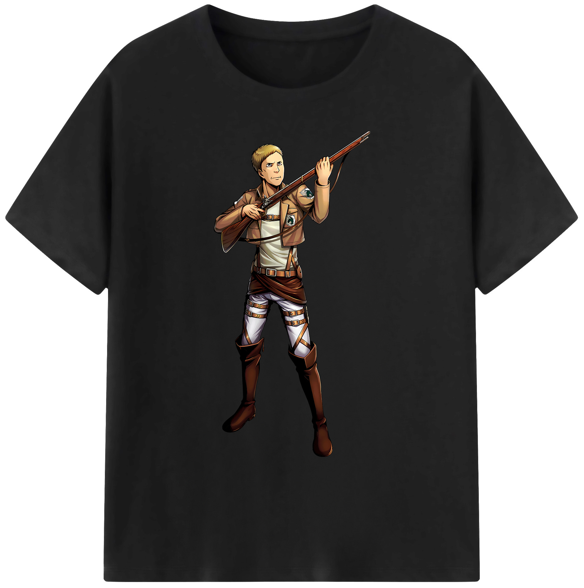 （画像用） 進撃の巨人 Attack on Titan 綿100％ メンズ半袖Tシャツ｜肌触りやわらか＆通気性