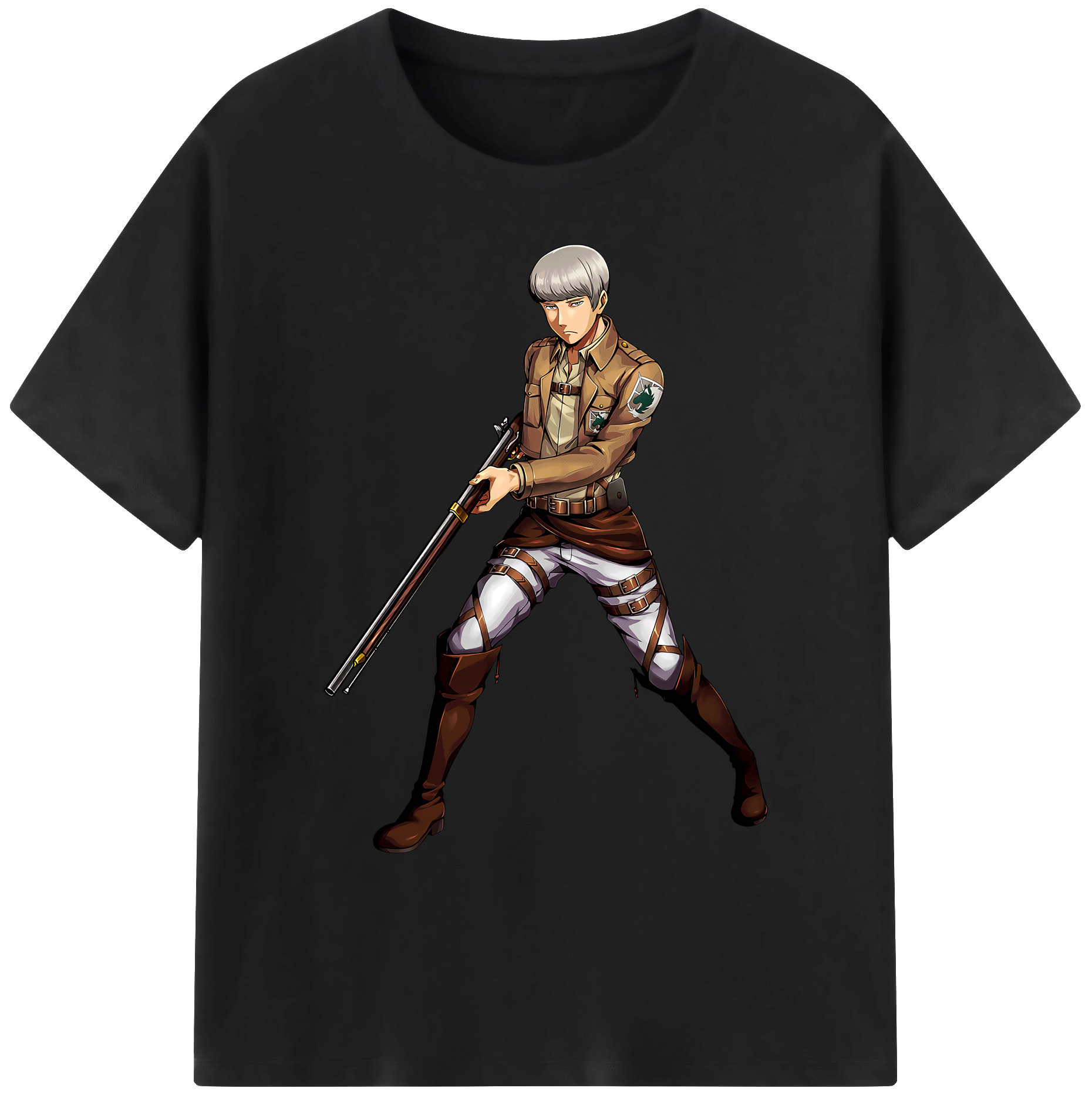 （画像用） 進撃の巨人 Attack on Titan 綿100％ メンズ半袖Tシャツ｜肌触りやわらか＆通気性