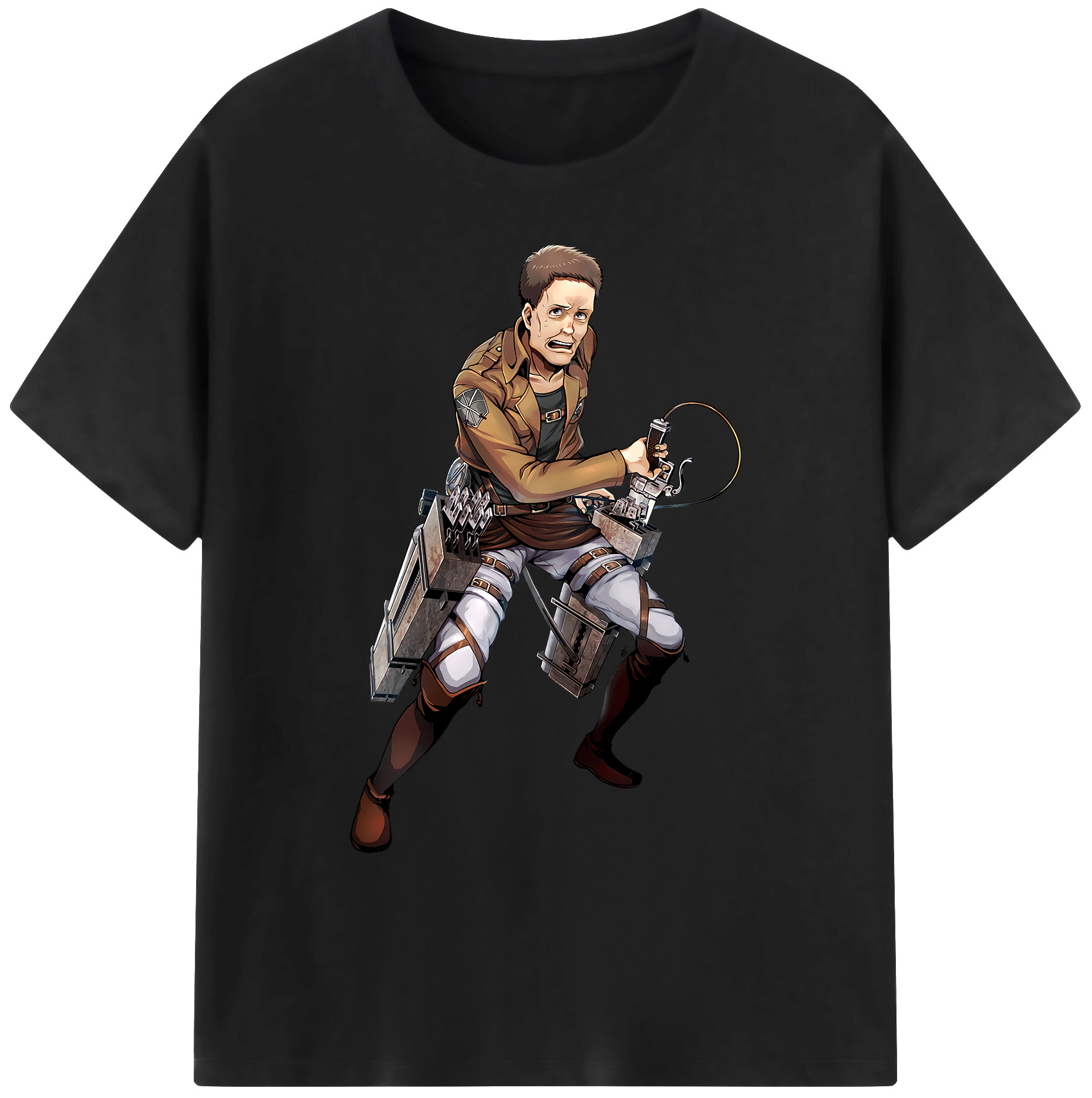 （画像用） 進撃の巨人 Attack on Titan 綿100％ メンズ半袖Tシャツ｜肌触りやわらか＆通気性