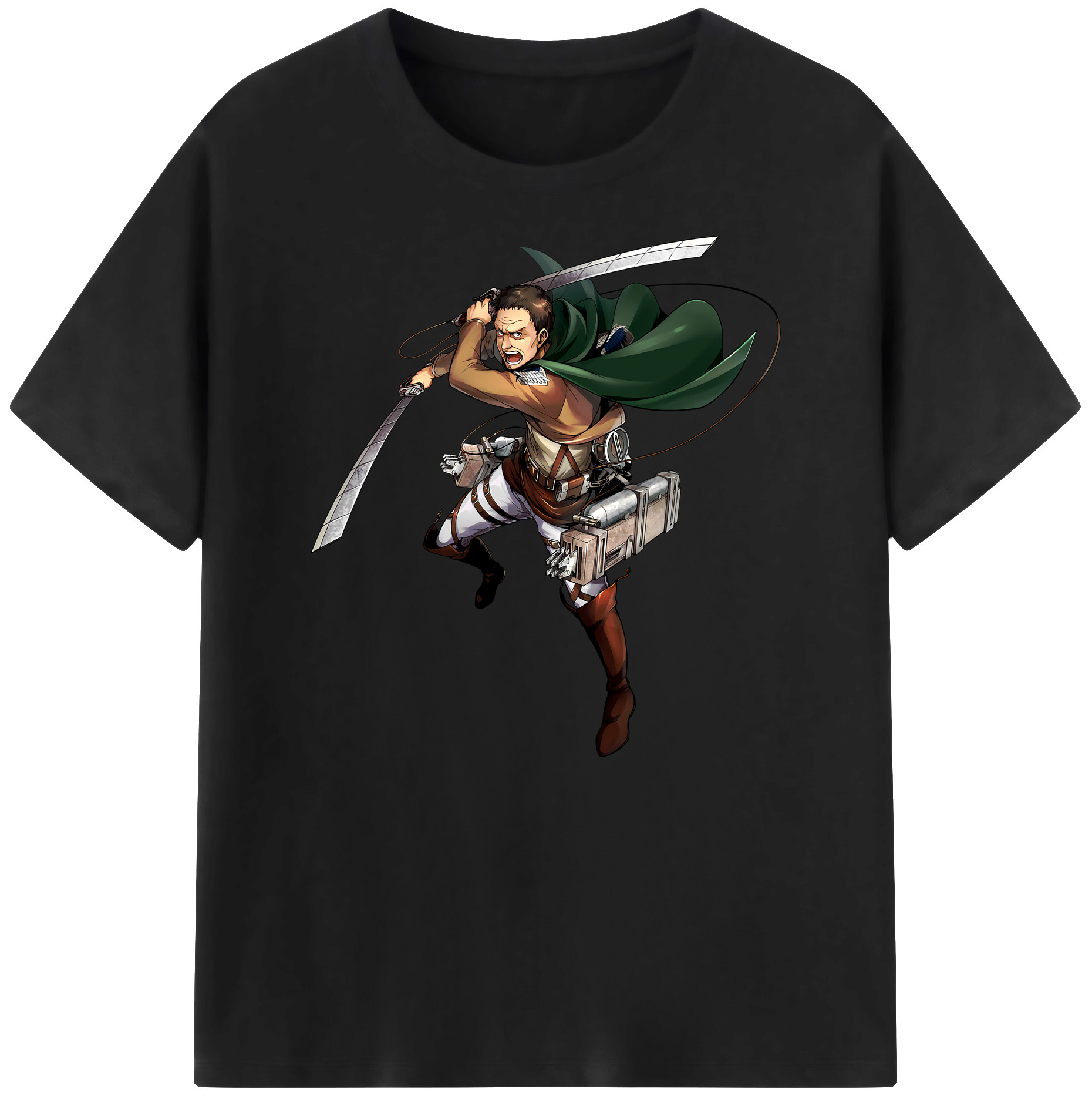 （画像用） 進撃の巨人 Attack on Titan 綿100％ メンズ半袖Tシャツ｜肌触りやわらか＆通気性