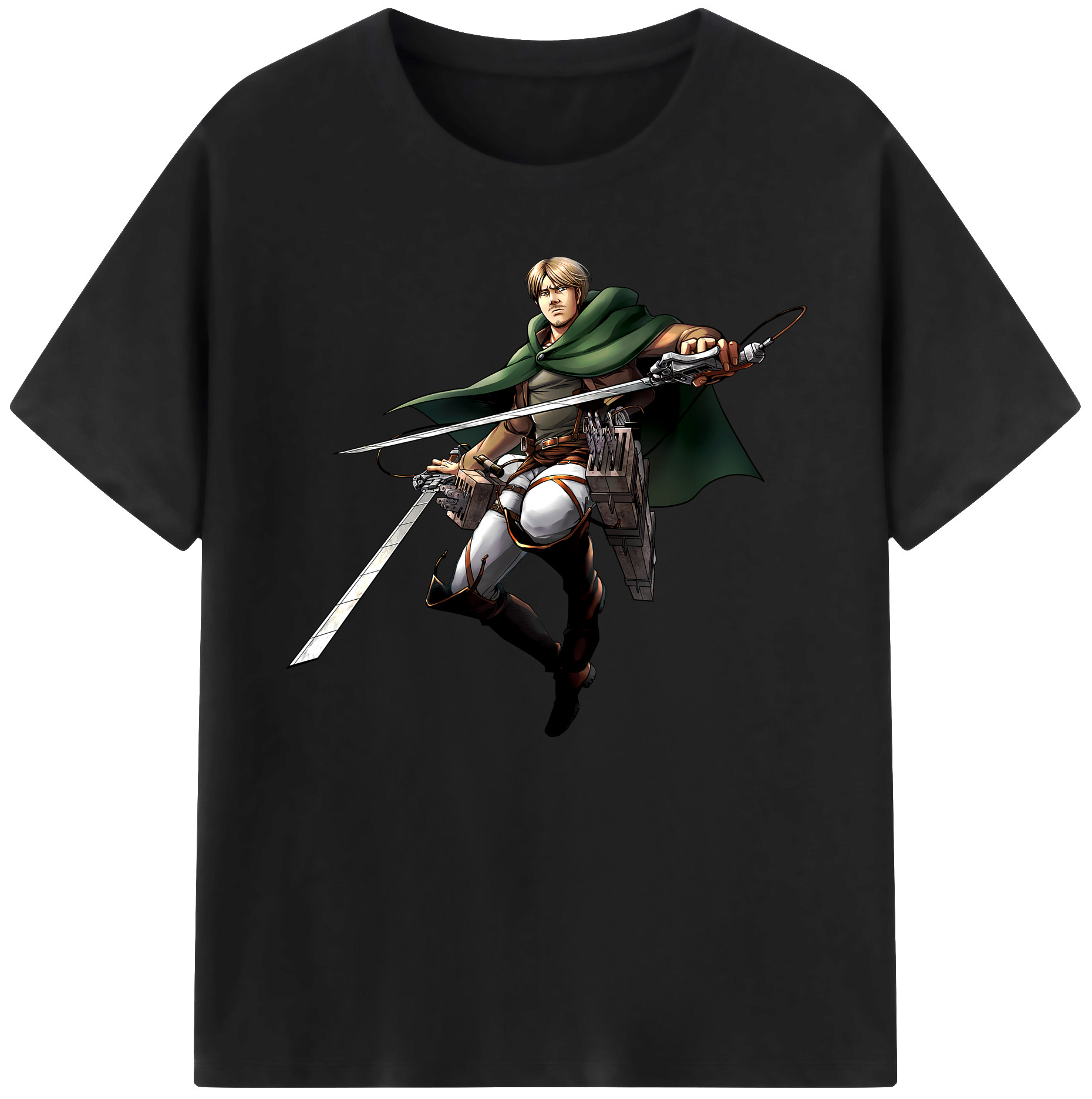 （画像用） 進撃の巨人 Attack on Titan 綿100％ メンズ半袖Tシャツ｜肌触りやわらか＆通気性