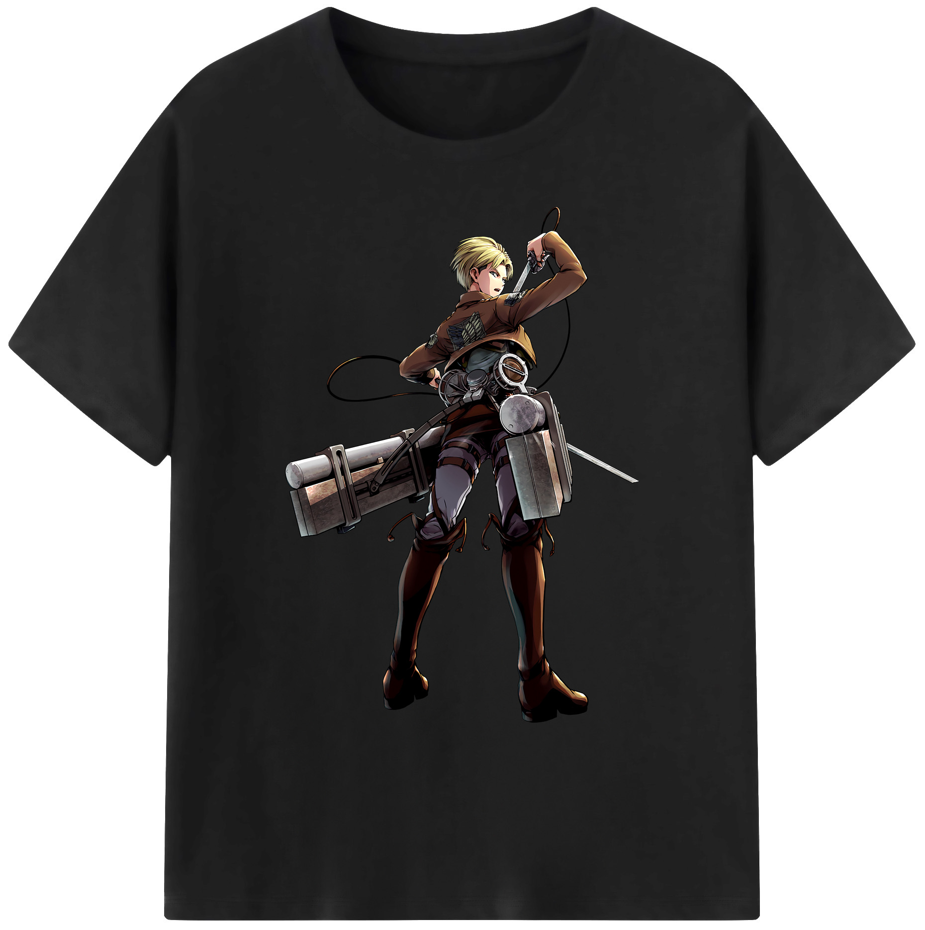 （画像用） 進撃の巨人 Attack on Titan 綿100％ メンズ半袖Tシャツ｜肌触りやわらか＆通気性