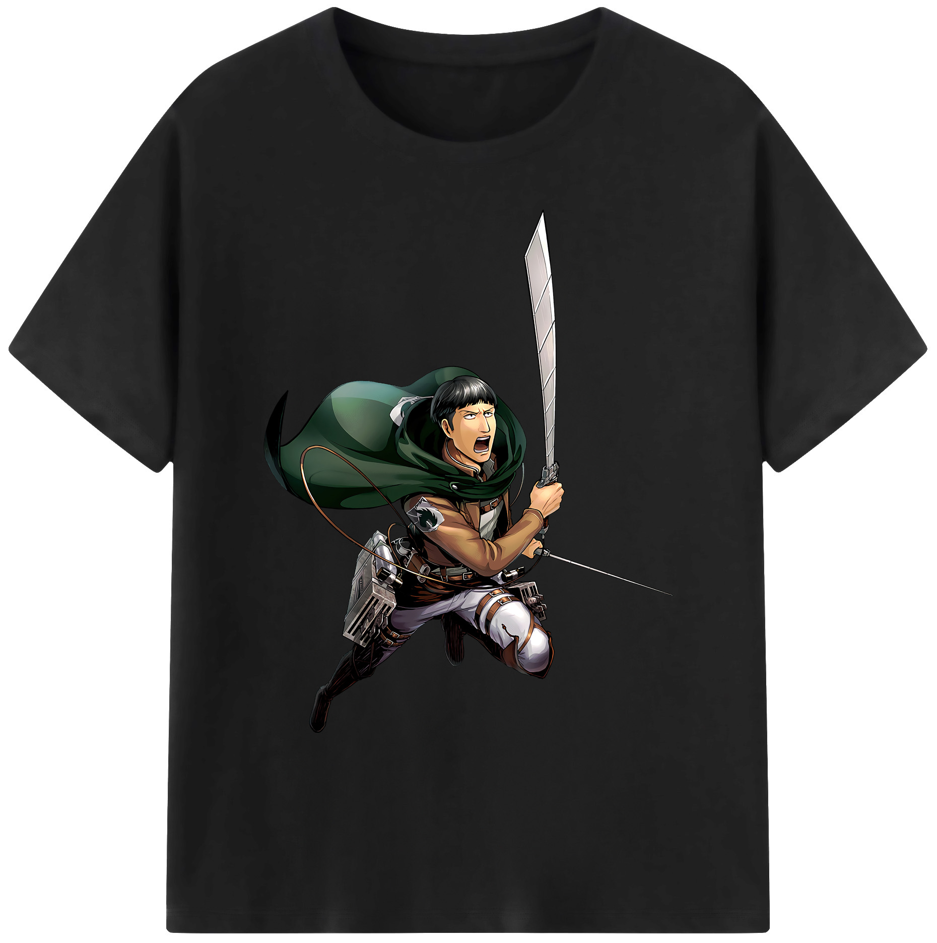 （画像用） 進撃の巨人 Attack on Titan 綿100％ メンズ半袖Tシャツ｜肌触りやわらか＆通気性