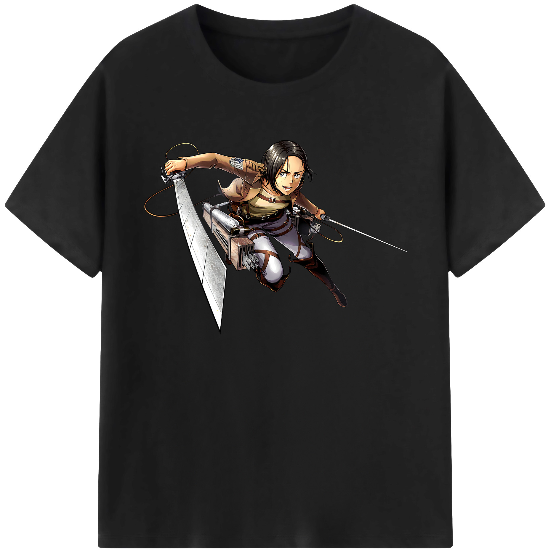 （画像用） 進撃の巨人 Attack on Titan 綿100％ メンズ半袖Tシャツ｜肌触りやわらか＆通気性