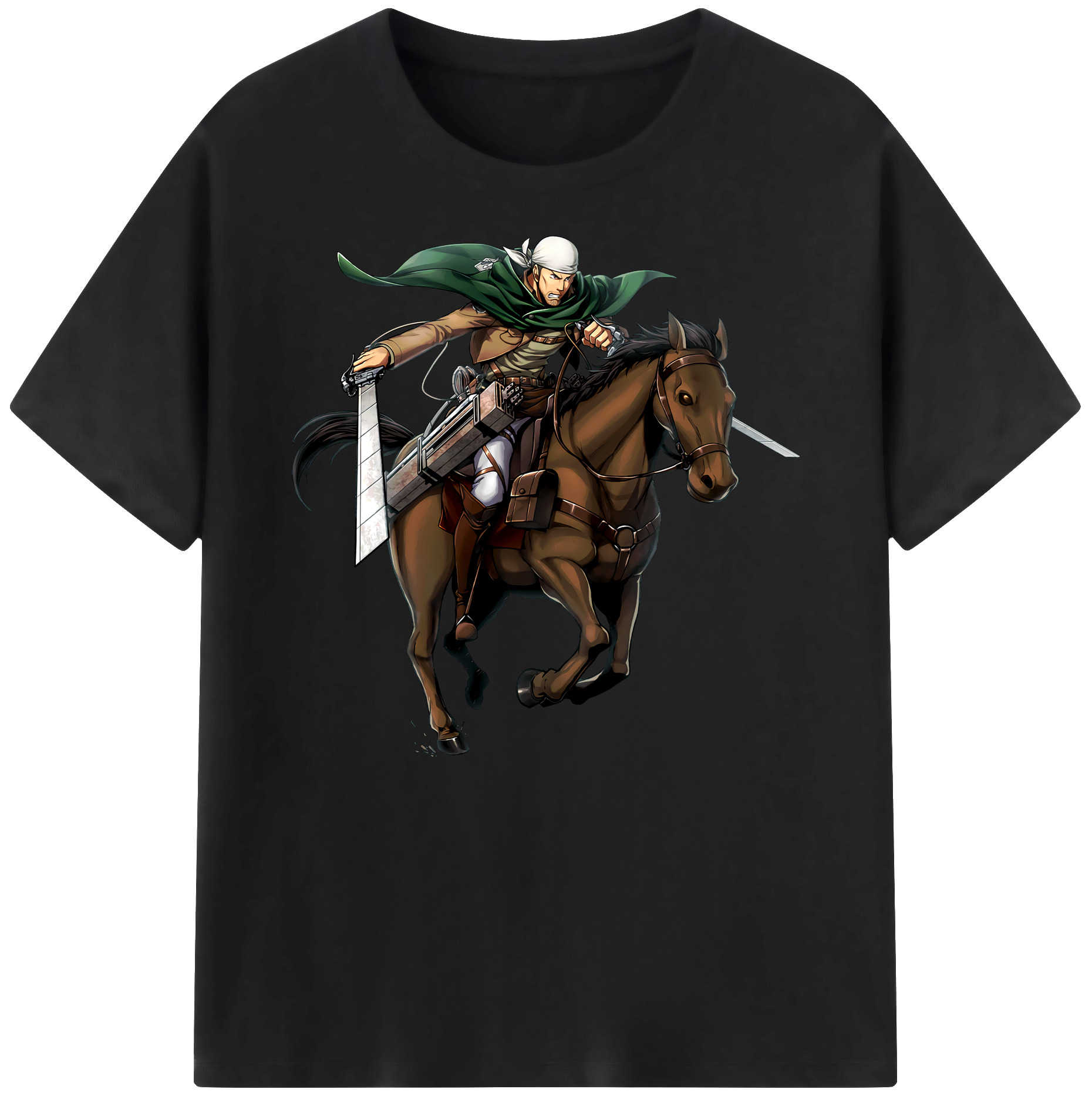 （画像用） 進撃の巨人 Attack on Titan 綿100％ メンズ半袖Tシャツ｜肌触りやわらか＆通気性