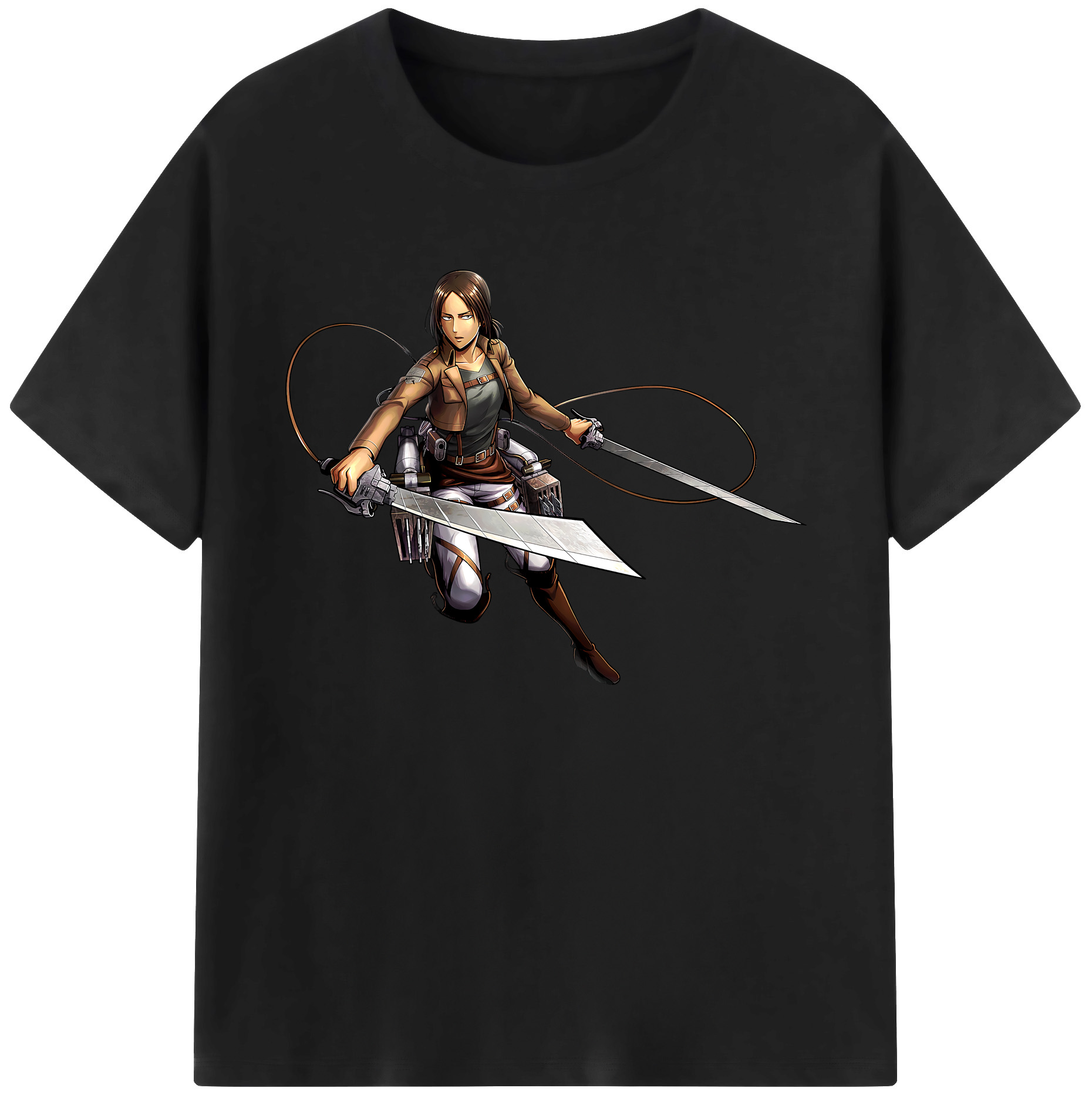 （画像用） 進撃の巨人 Attack on Titan 綿100％ メンズ半袖Tシャツ｜肌触りやわらか＆通気性