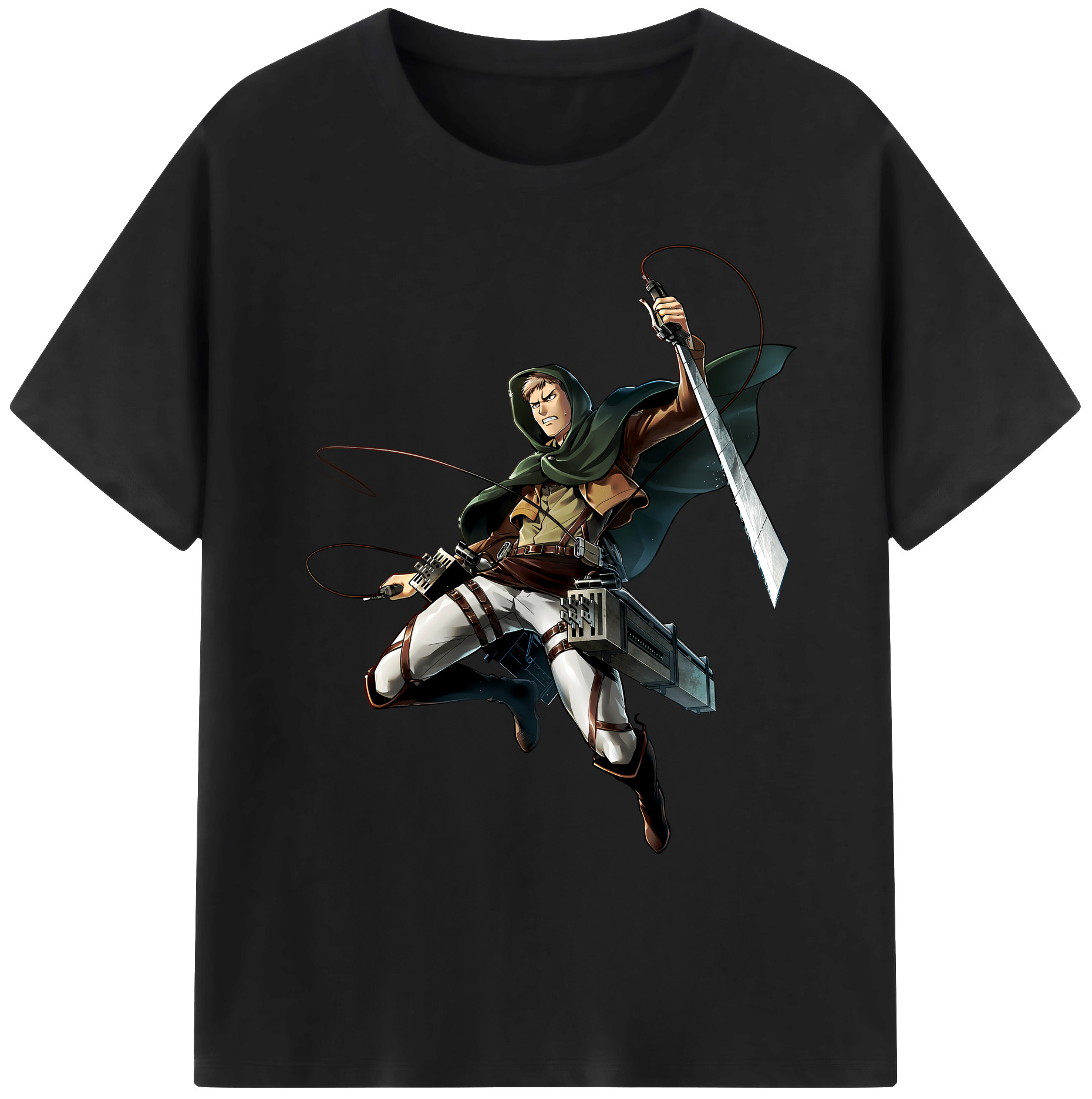 （画像用） 進撃の巨人 Attack on Titan 綿100％ メンズ半袖Tシャツ｜肌触りやわらか＆通気性