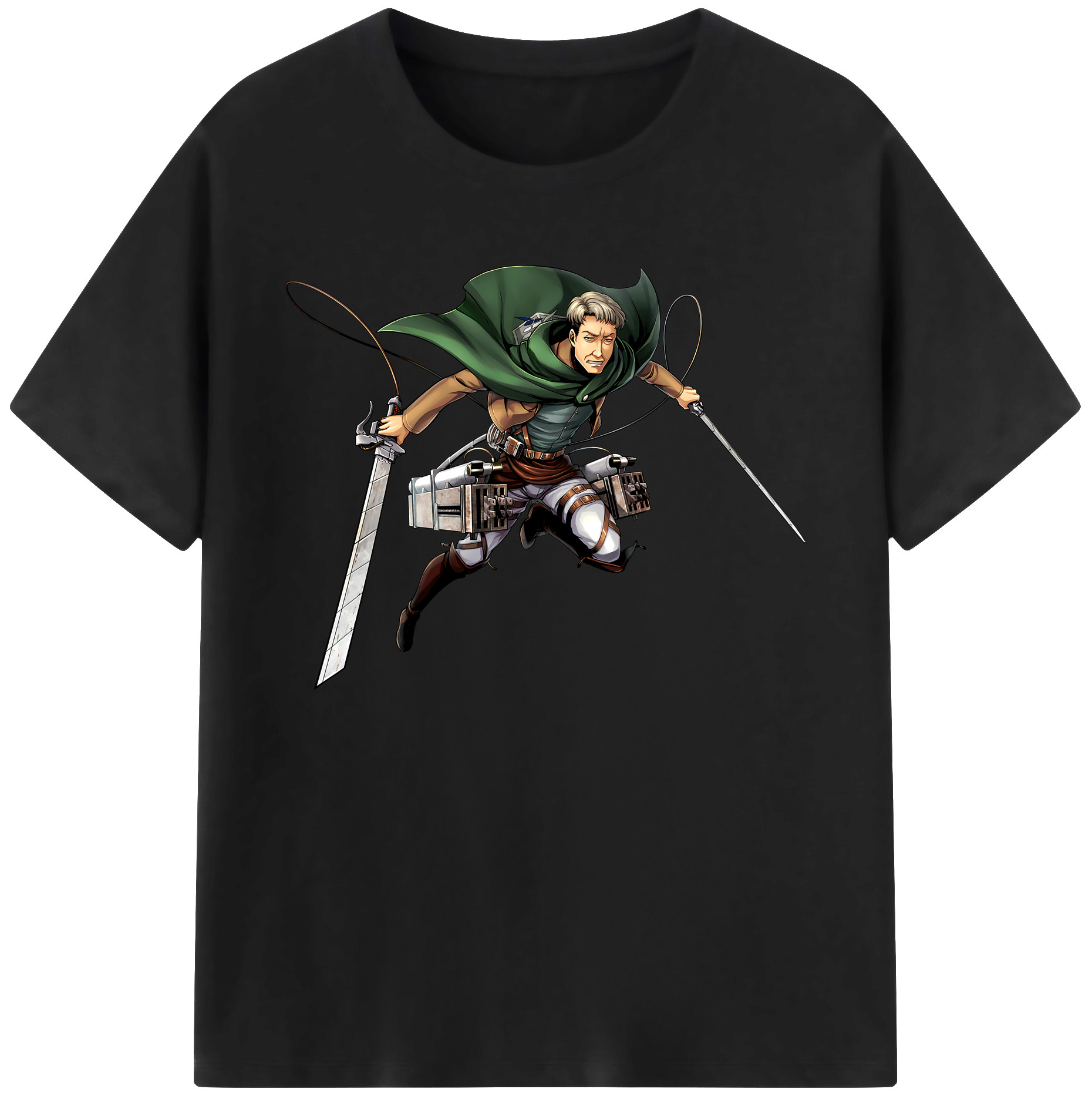 （画像用） 進撃の巨人 Attack on Titan 綿100％ メンズ半袖Tシャツ｜肌触りやわらか＆通気性