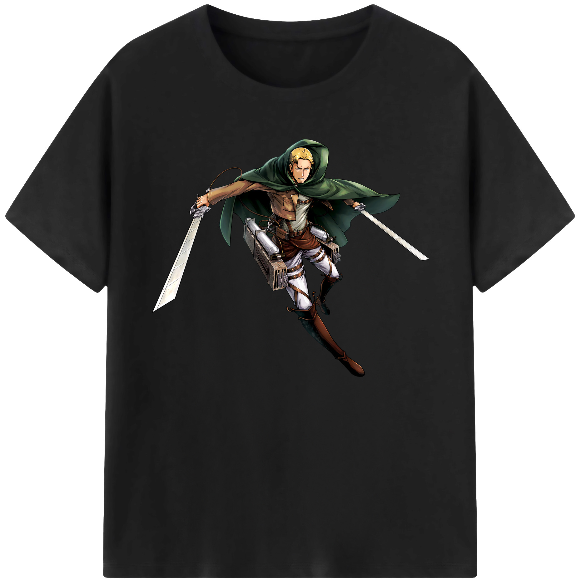 （画像用） 進撃の巨人 Attack on Titan 綿100％ メンズ半袖Tシャツ｜肌触りやわらか＆通気性