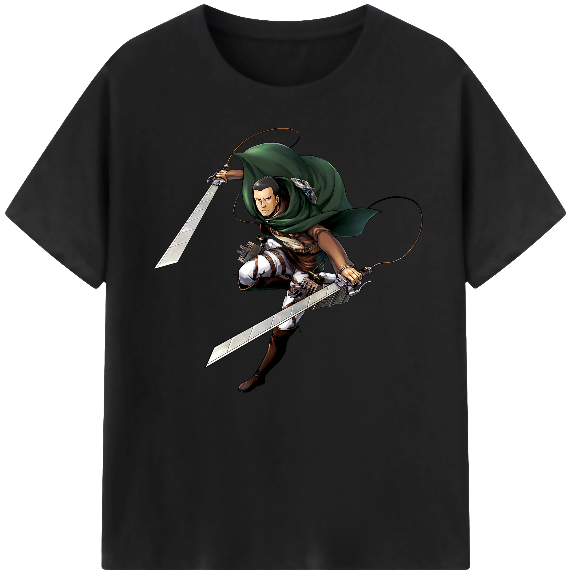 （画像用） 進撃の巨人 Attack on Titan 綿100％ メンズ半袖Tシャツ｜肌触りやわらか＆通気性