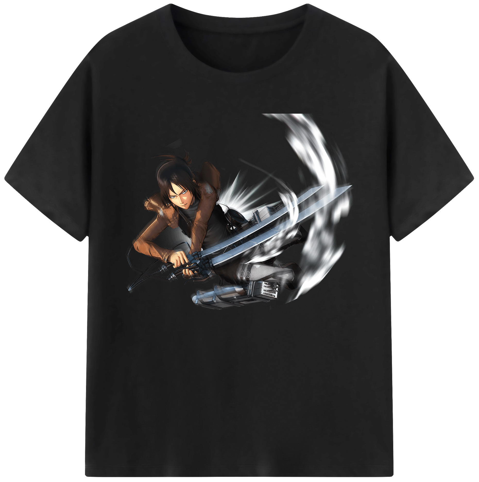 （画像用） 進撃の巨人 Attack on Titan 綿100％ メンズ半袖Tシャツ｜肌触りやわらか＆通気性