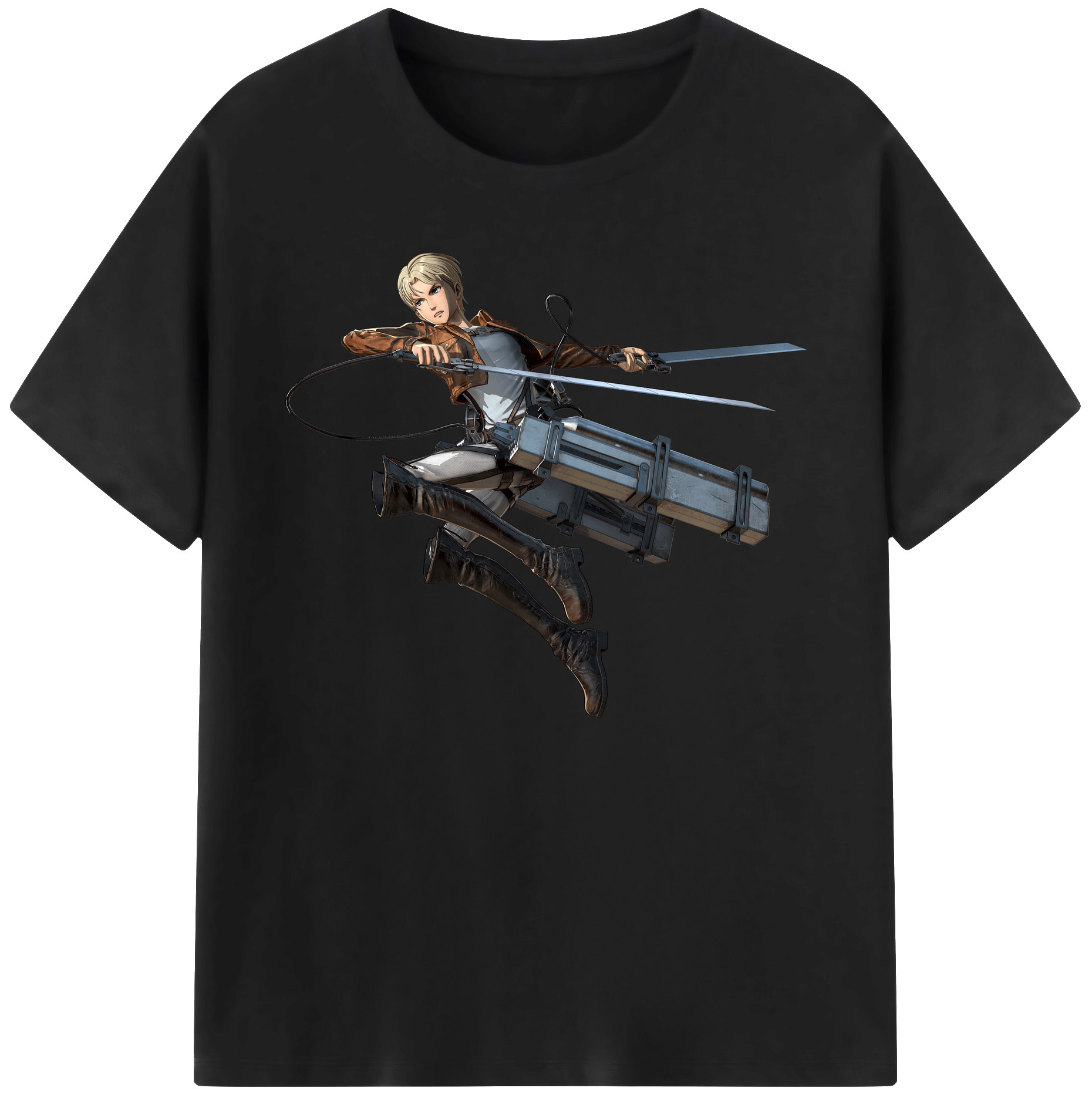 （画像用） 進撃の巨人 Attack on Titan 綿100％ メンズ半袖Tシャツ｜肌触りやわらか＆通気性