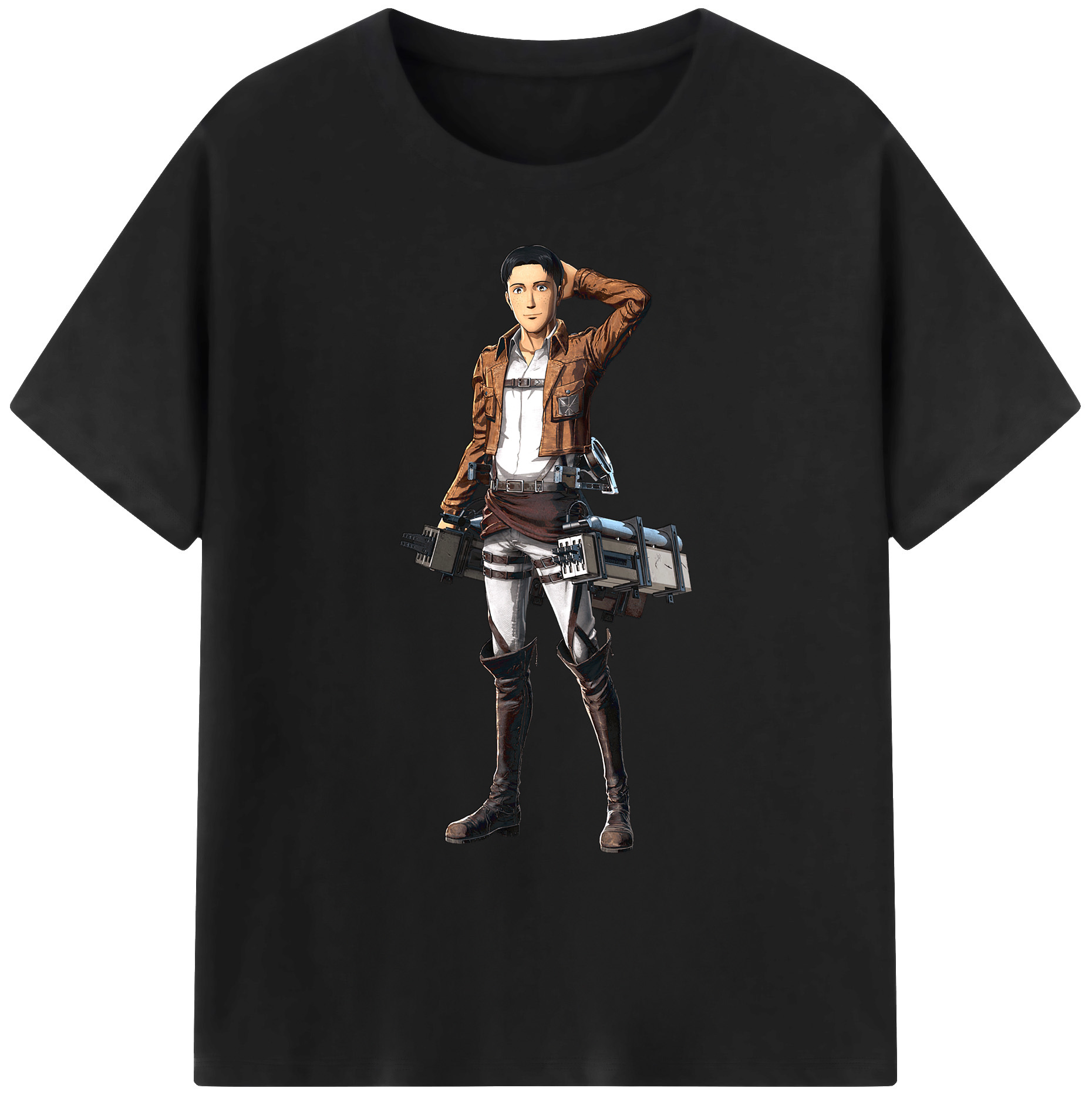 （画像用） 進撃の巨人 Attack on Titan 綿100％ メンズ半袖Tシャツ｜肌触りやわらか＆通気性