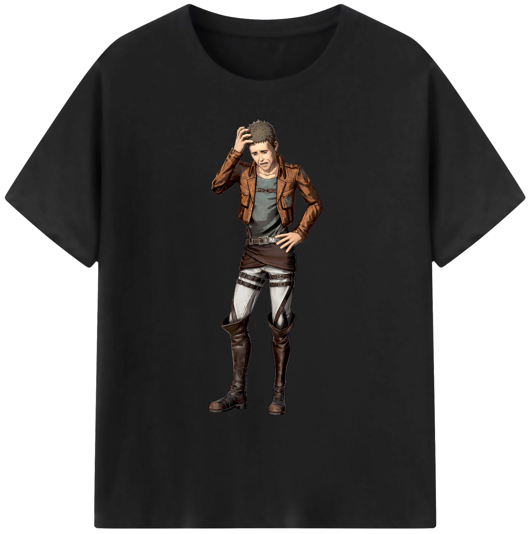 （画像用） 進撃の巨人 Attack on Titan 綿100％ メンズ半袖Tシャツ｜肌触りやわらか＆通気性