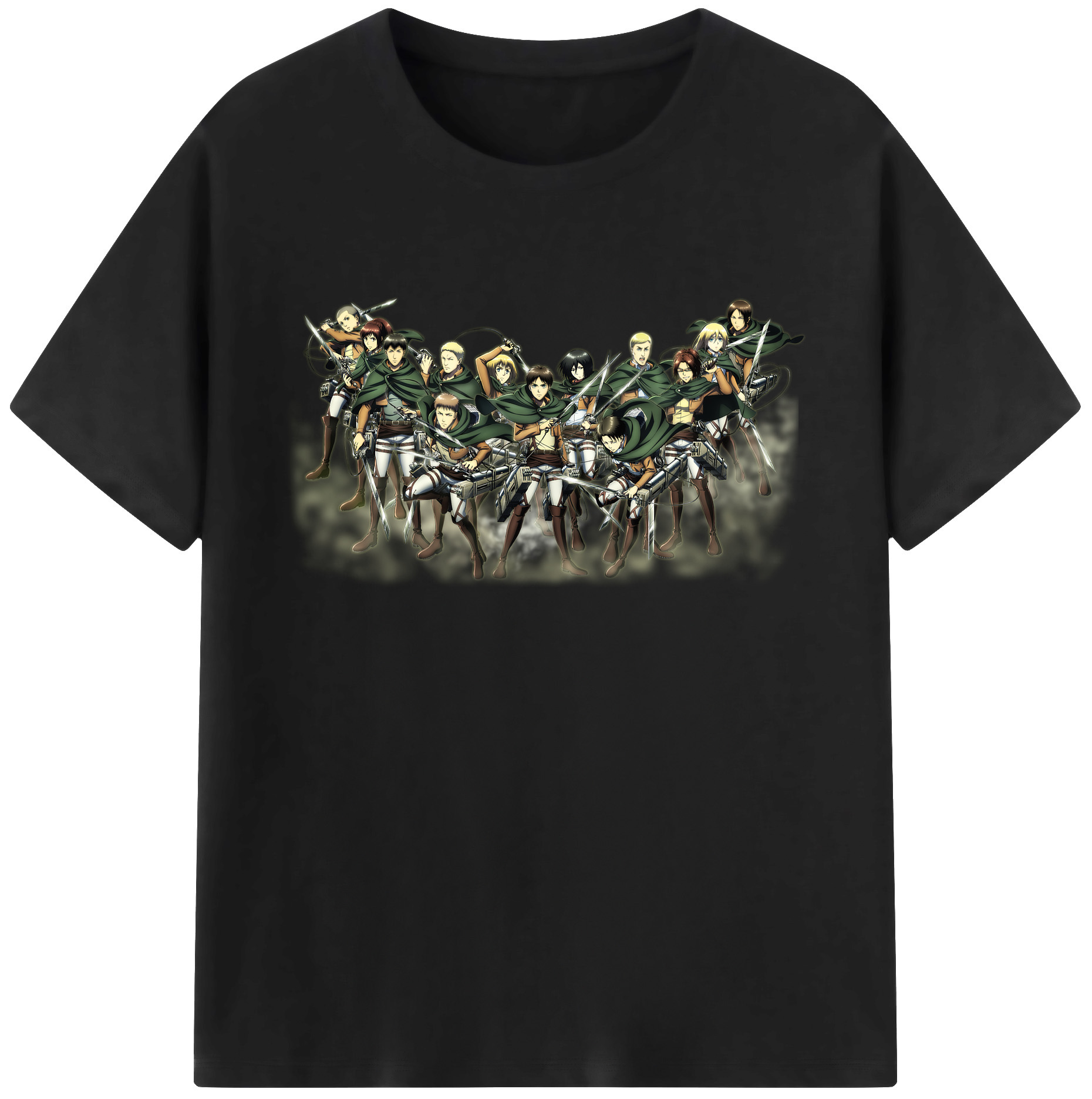 （画像用） 進撃の巨人 Attack on Titan 綿100％ メンズ半袖Tシャツ｜肌触りやわらか＆通気性