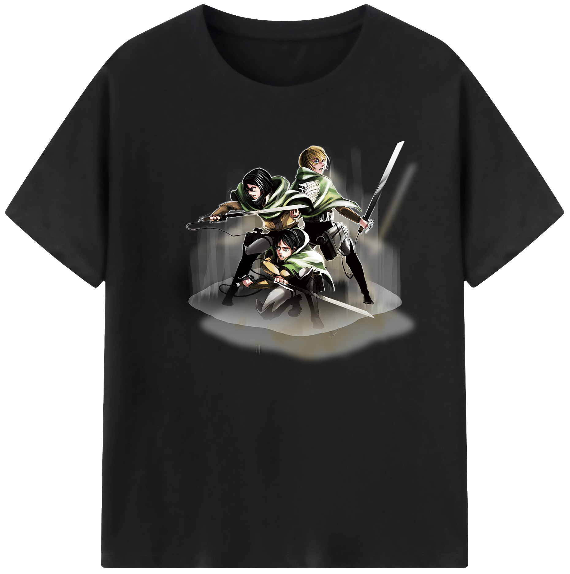（画像用） 進撃の巨人 Attack on Titan 綿100％ メンズ半袖Tシャツ｜肌触りやわらか＆通気性