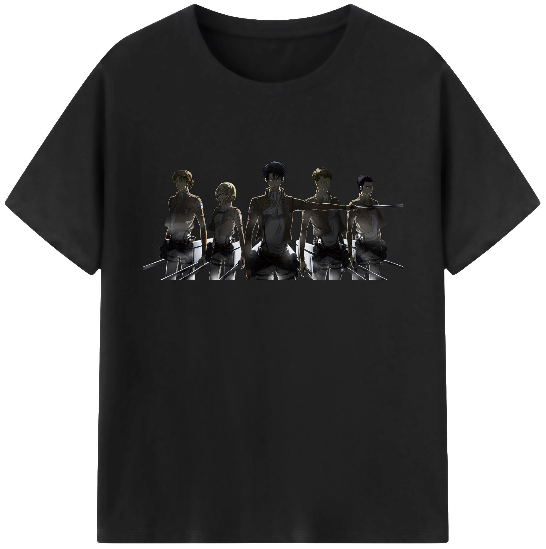 （画像用） 進撃の巨人 Attack on Titan 綿100％ メンズ半袖Tシャツ｜肌触りやわらか＆通気性