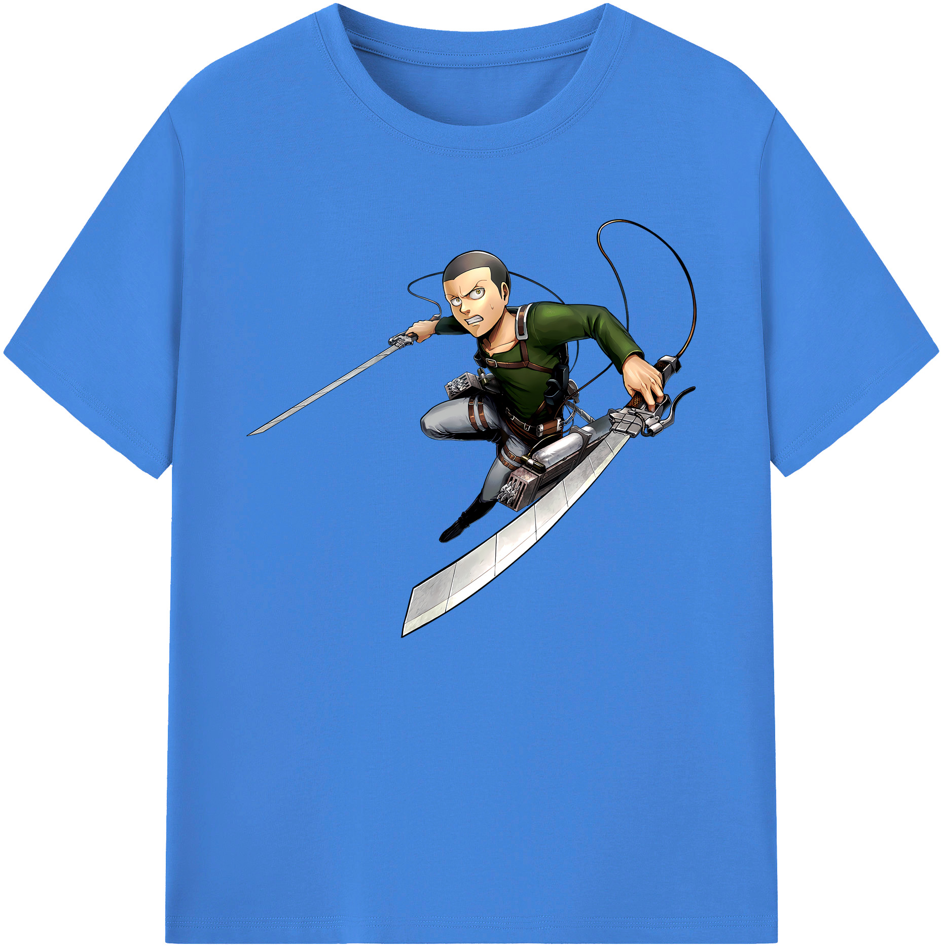 （画像用） 進撃の巨人 コニー·スプリンガー Attack on Titan Connie Springer 綿100％ メンズ半袖Tシャツ｜肌触りやわらか＆通気性