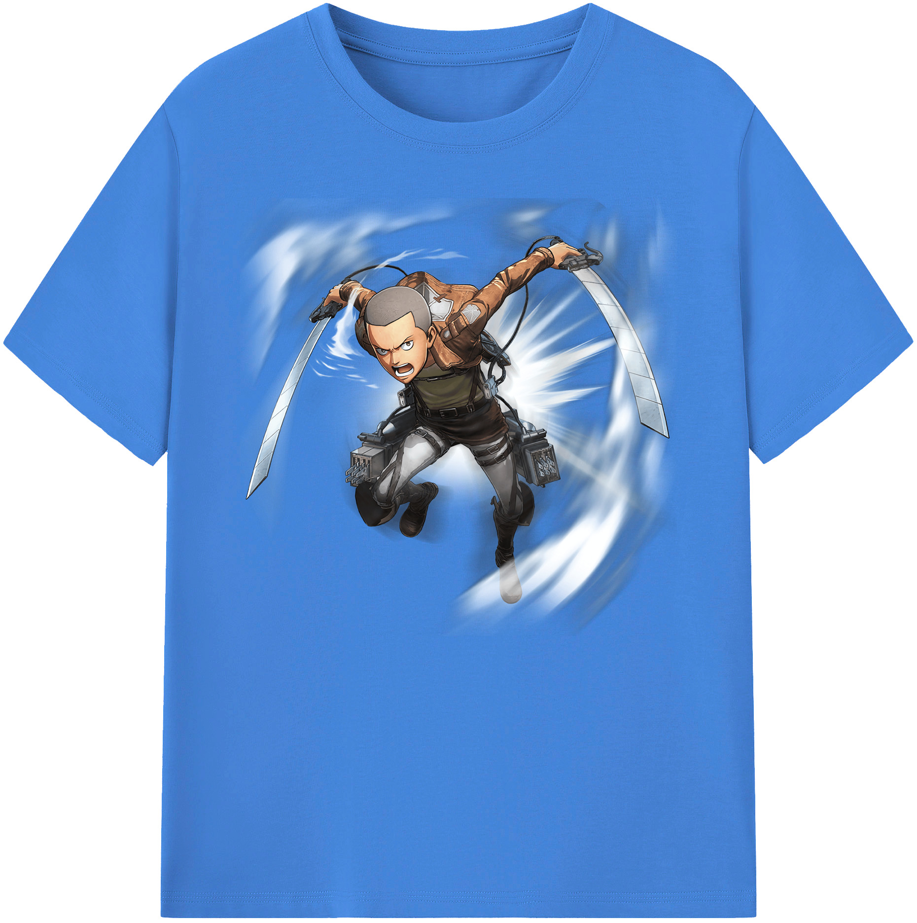 （画像用） 進撃の巨人 コニー·スプリンガー Attack on Titan Connie Springer 綿100％ メンズ半袖Tシャツ｜肌触りやわらか＆通気性