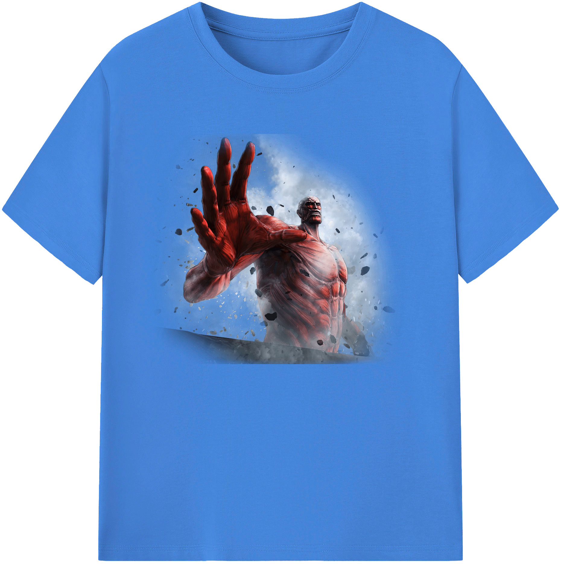 （画像用） 進撃の巨人 Attack on Titan 綿100％ メンズ半袖Tシャツ｜肌触りやわらか＆通気性