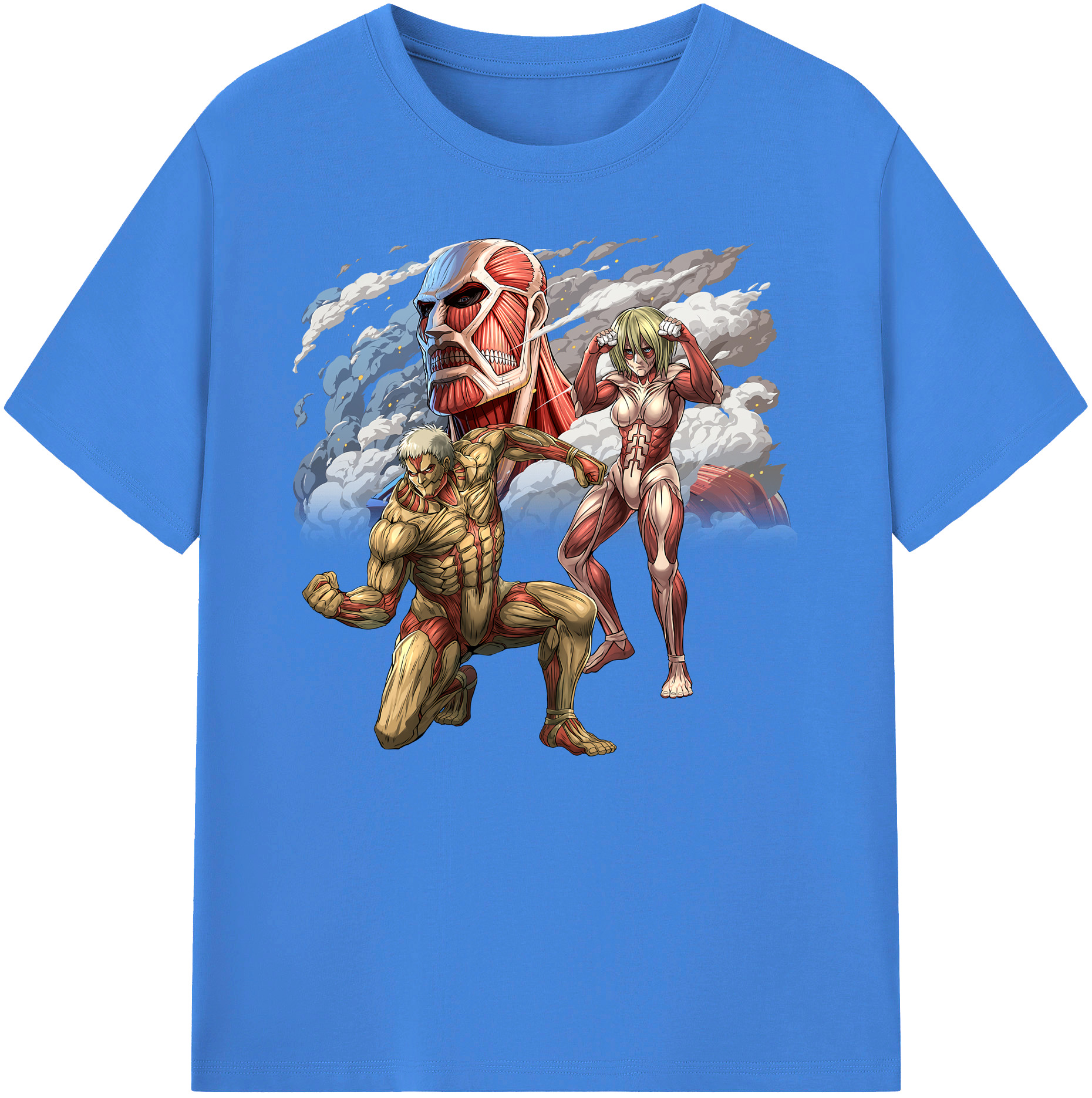 （画像用） 進撃の巨人 Attack on Titan 綿100％ メンズ半袖Tシャツ｜肌触りやわらか＆通気性