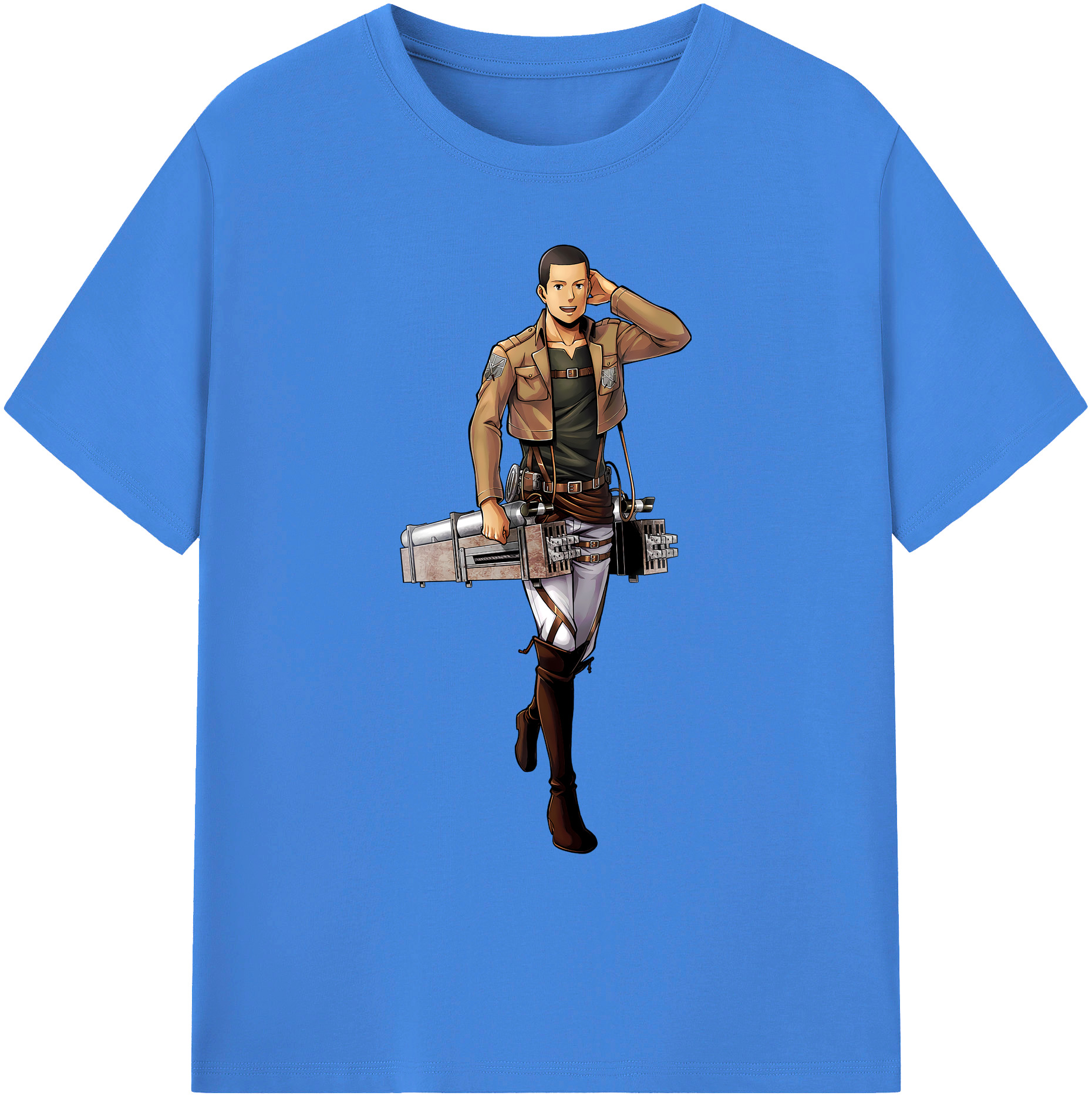 （画像用） 進撃の巨人 Attack on Titan 綿100％ メンズ半袖Tシャツ｜肌触りやわらか＆通気性