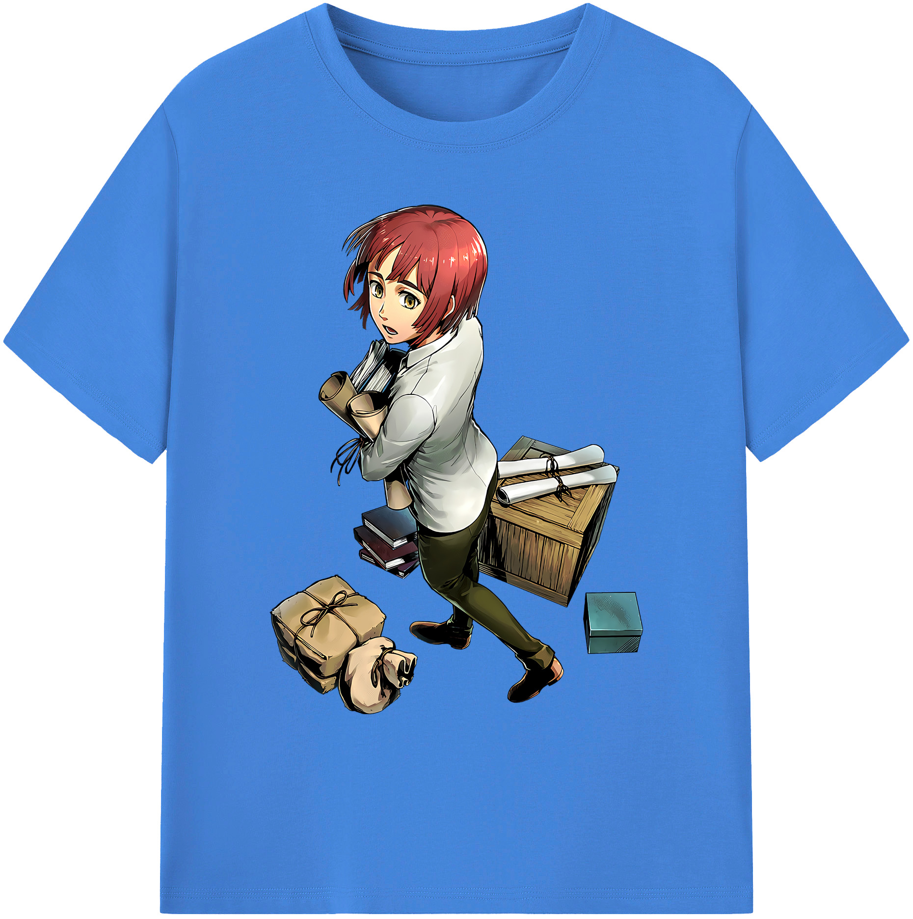 （画像用） 進撃の巨人 Attack on Titan 綿100％ メンズ半袖Tシャツ｜肌触りやわらか＆通気性