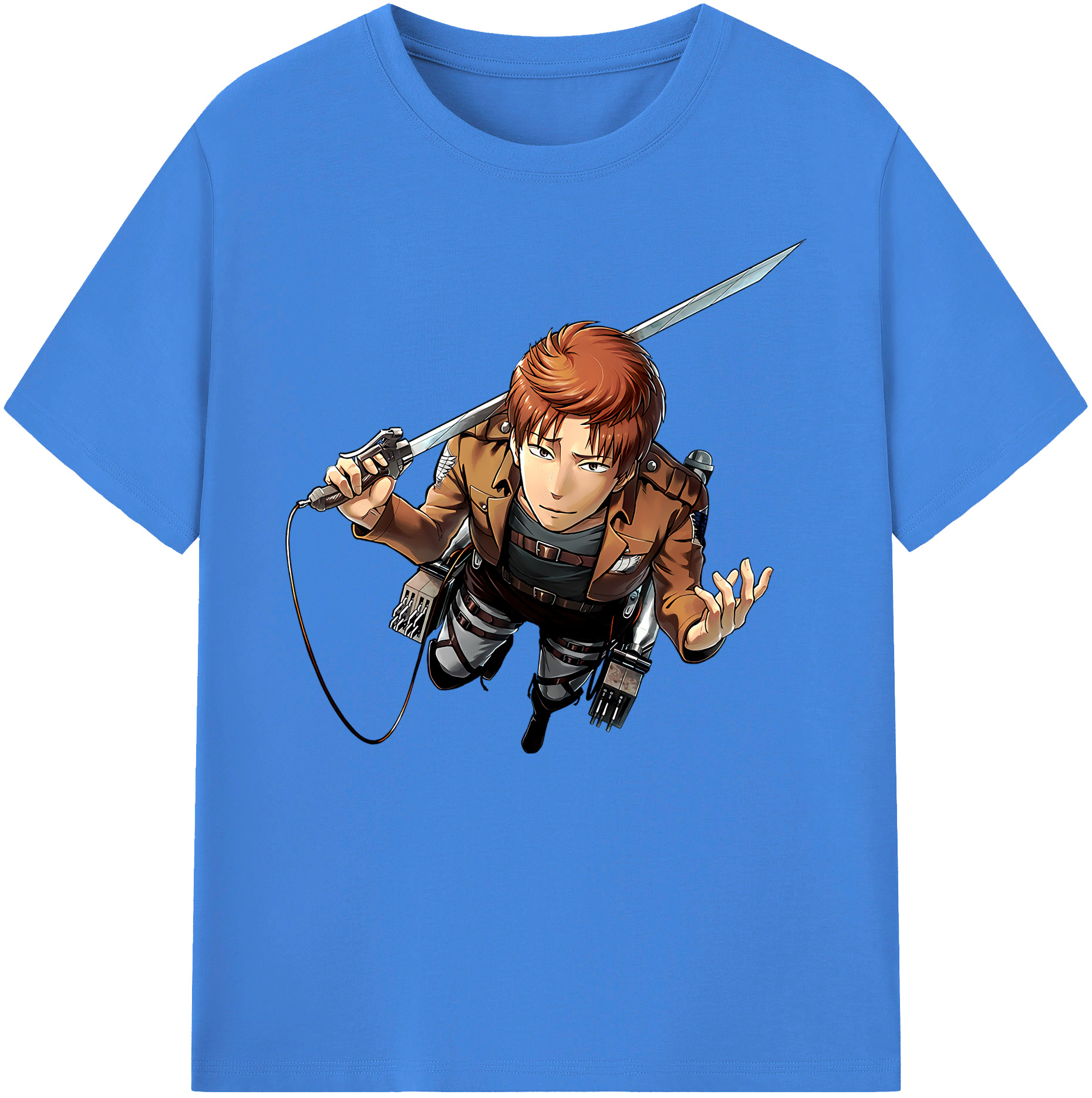 （画像用） 進撃の巨人 Attack on Titan 綿100％ メンズ半袖Tシャツ｜肌触りやわらか＆通気性