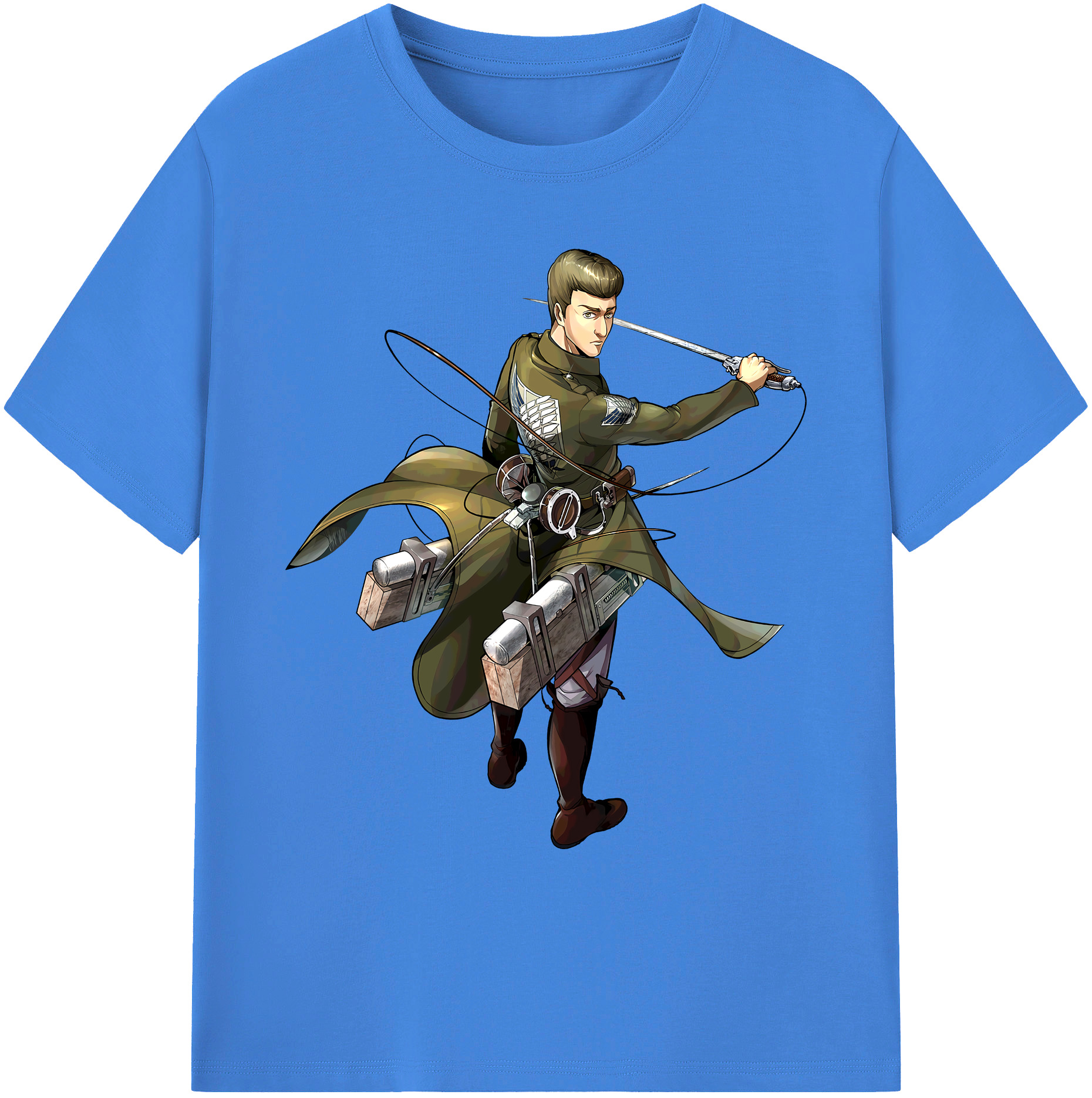 （画像用） 進撃の巨人 Attack on Titan 綿100％ メンズ半袖Tシャツ｜肌触りやわらか＆通気性