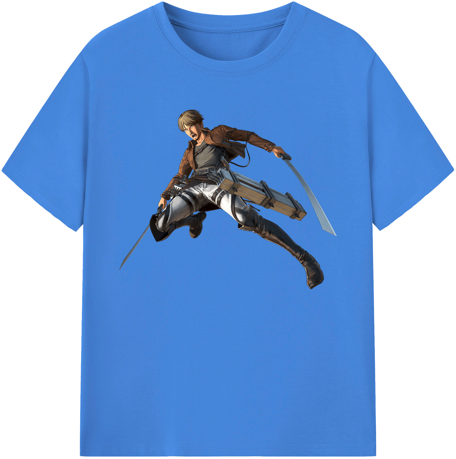 （画像用） 進撃の巨人 Attack on Titan 綿100％ メンズ半袖Tシャツ｜肌触りやわらか＆通気性
