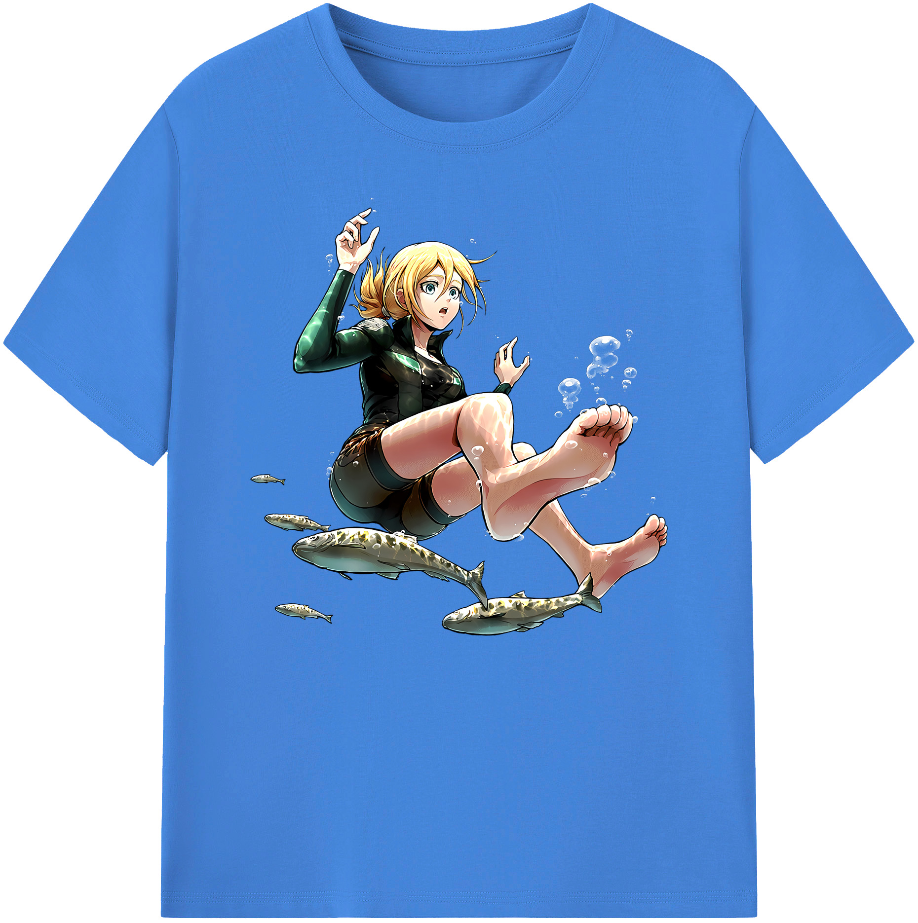 （画像用） 進撃の巨人 クリスタ·レンズ Attack on Titan Christa Lenz 綿100％ メンズ半袖Tシャツ｜肌触りやわらか＆通気性