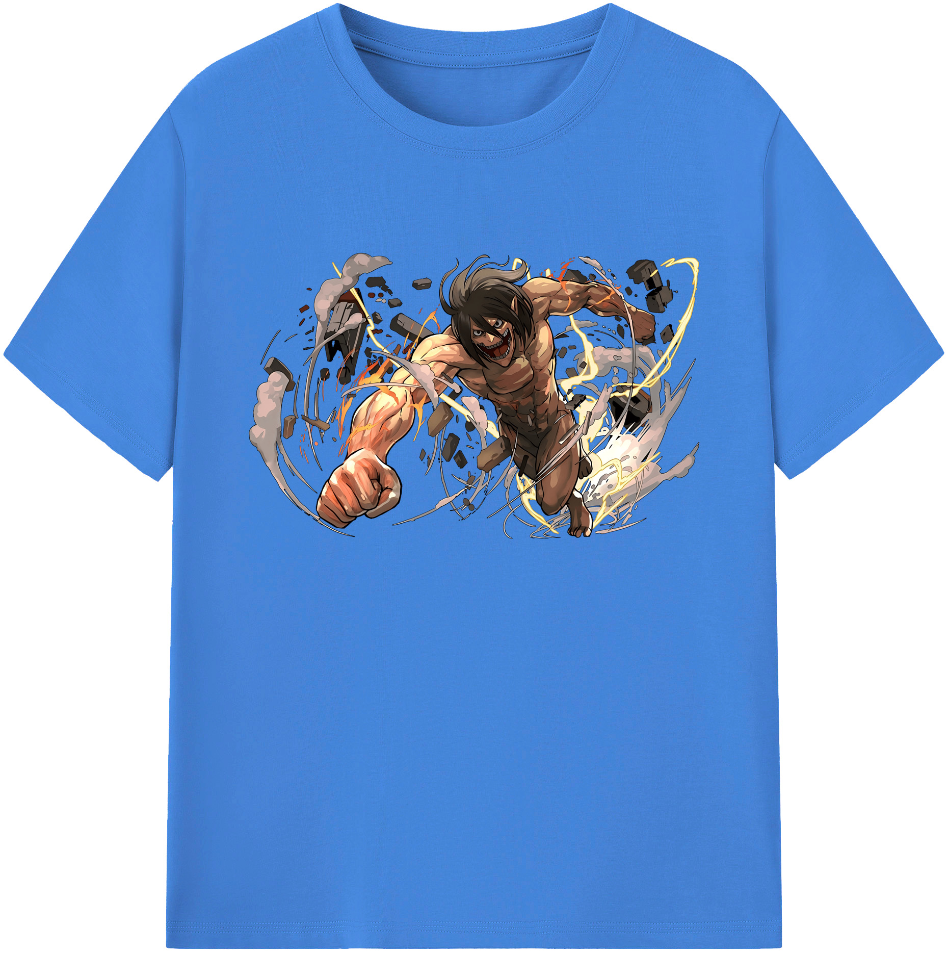 （画像用） 進撃の巨人 Attack on Titan 綿100％ メンズ半袖Tシャツ｜肌触りやわらか＆通気性