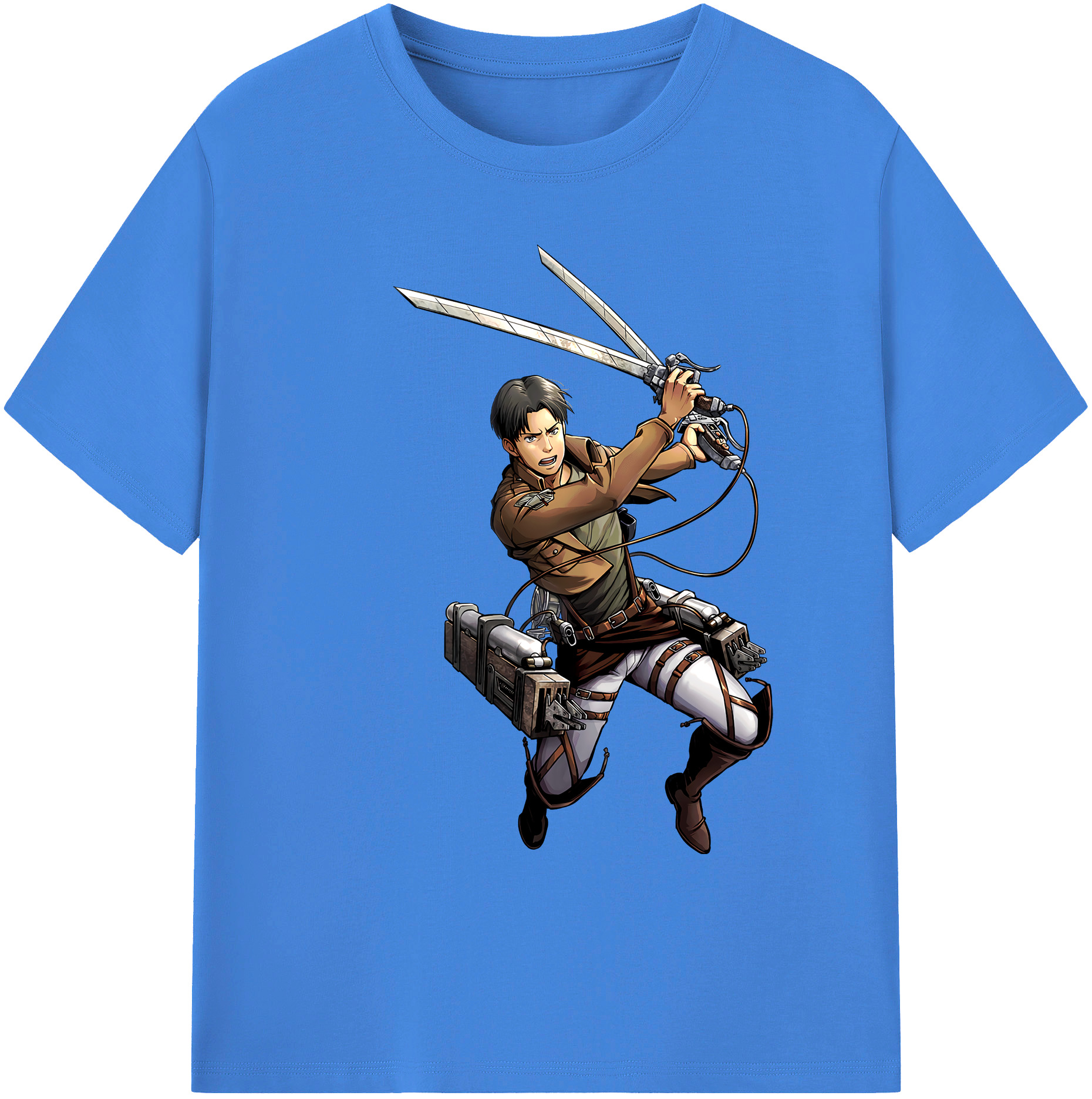 （画像用） 進撃の巨人 Attack on Titan 綿100％ メンズ半袖Tシャツ｜肌触りやわらか＆通気性