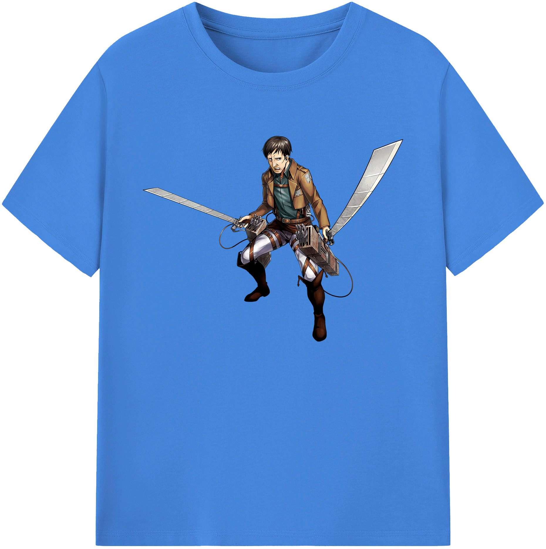 （画像用） 進撃の巨人 Attack on Titan 綿100％ メンズ半袖Tシャツ｜肌触りやわらか＆通気性